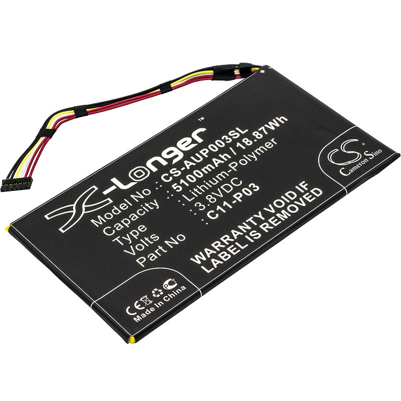 5100mAh Battery - CS-AUP003SL / Li-Polymer / Volts: 3.8