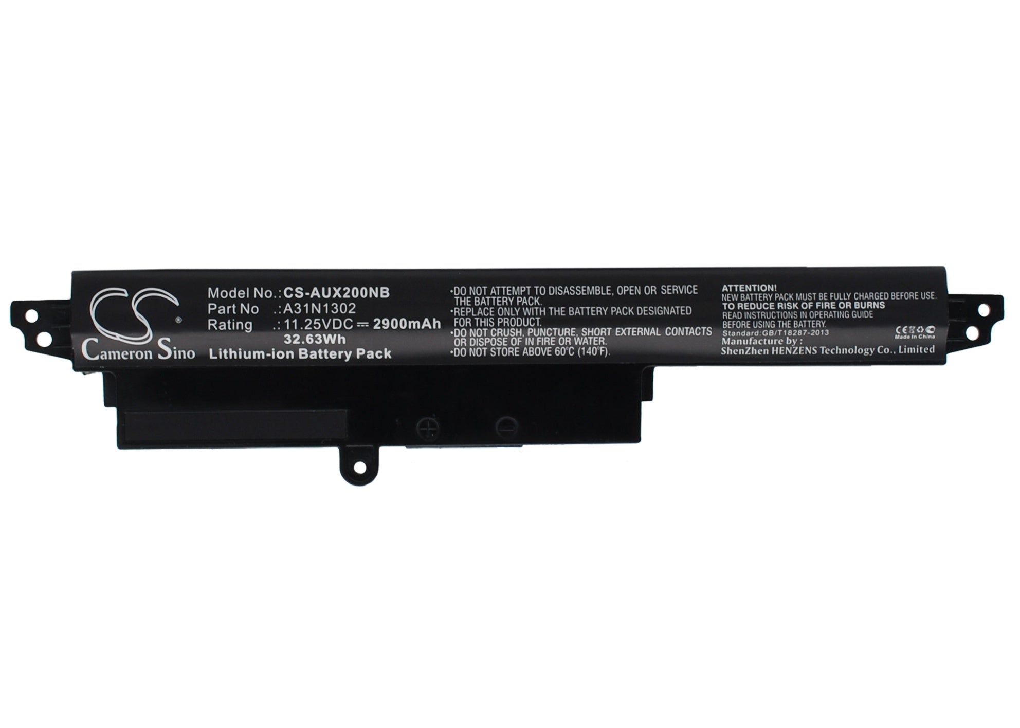 2900mAh Battery - CS-AUX200NB / Li-ion / Volts: 11.25