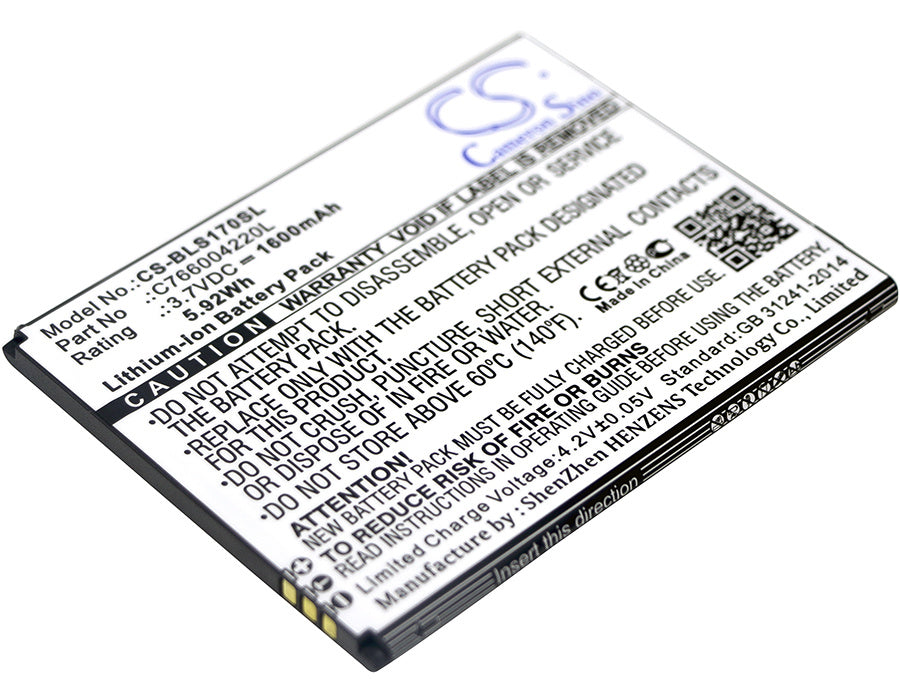 1600mAh Battery - CS-BLS170SL / Li-ion / Volts: 3.7