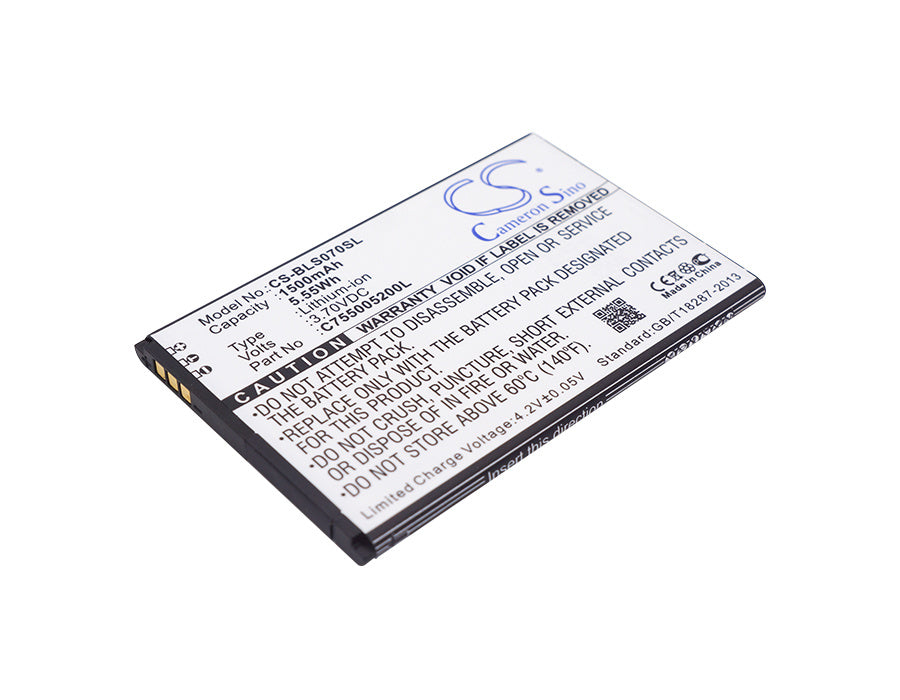 1500mAh Battery - CS-BLS070SL / Li-ion / Volts: 3.7