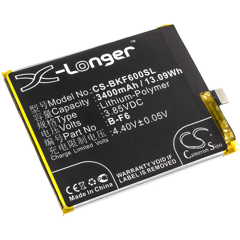 3400mAh Battery - CS-BKF600SL / Li-Polymer / Volts: 3.85