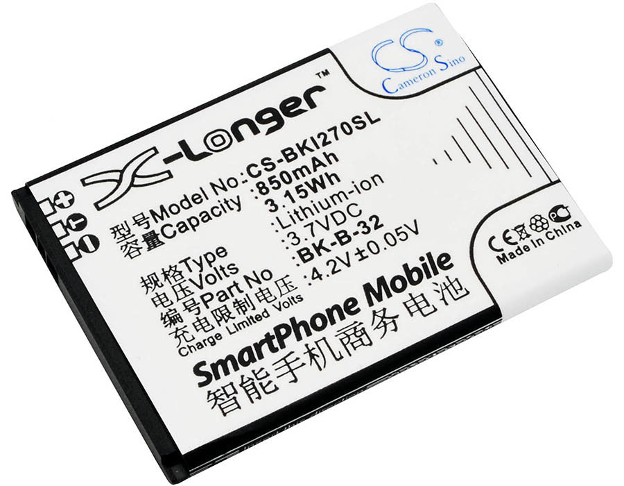 850mAH Battery - CS-BKI270SL / Li-ion / Volts: 3.7