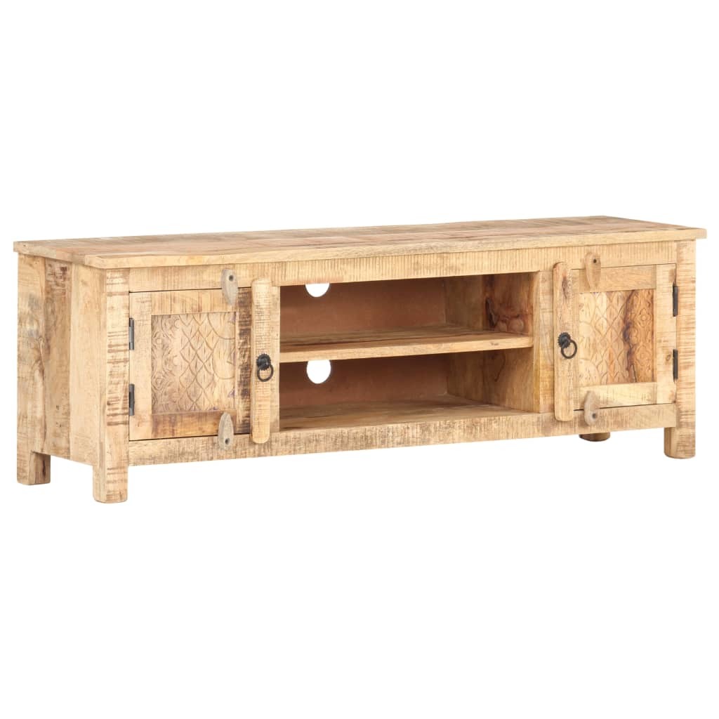 TV Stand 47.2"x11.8"x15.7" Rough Mango Wood