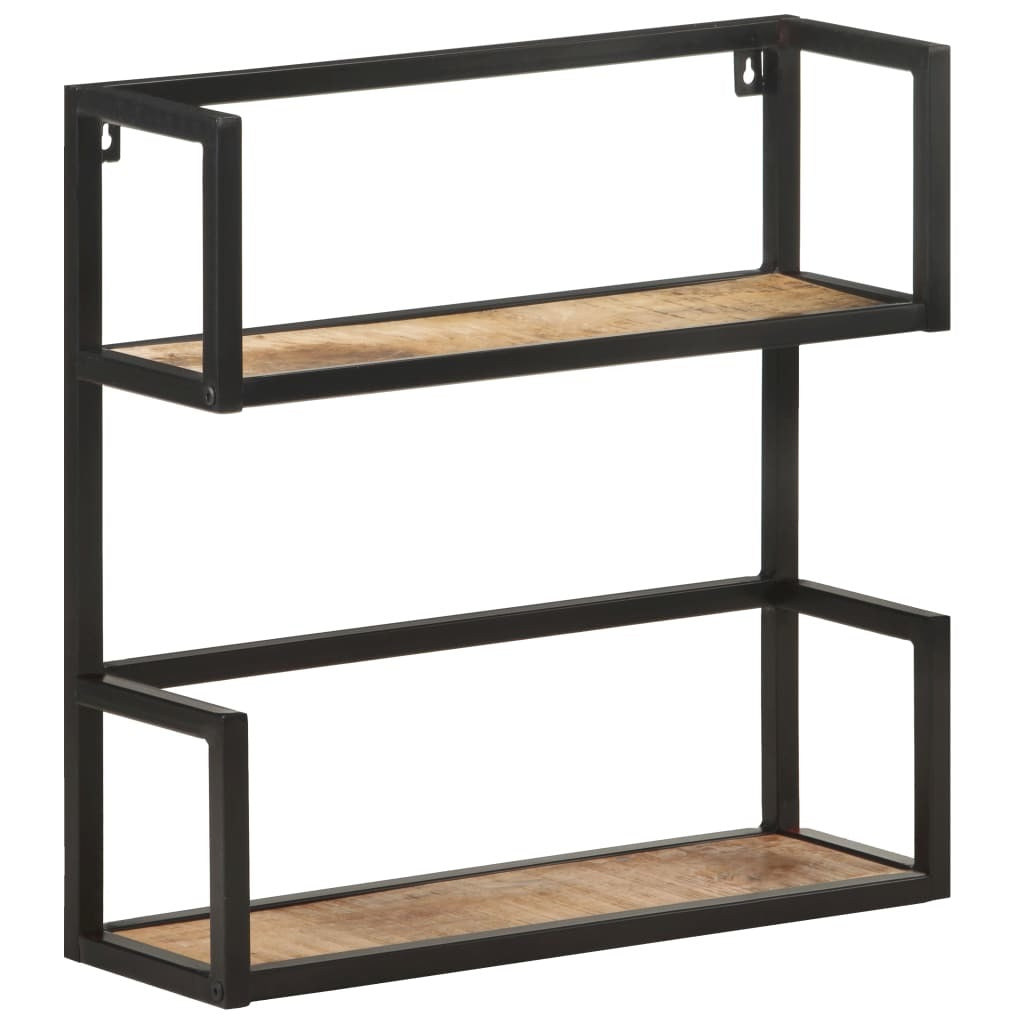 Wall Shelf 23.6"x7.9"x23.6" Rough Mango Wood