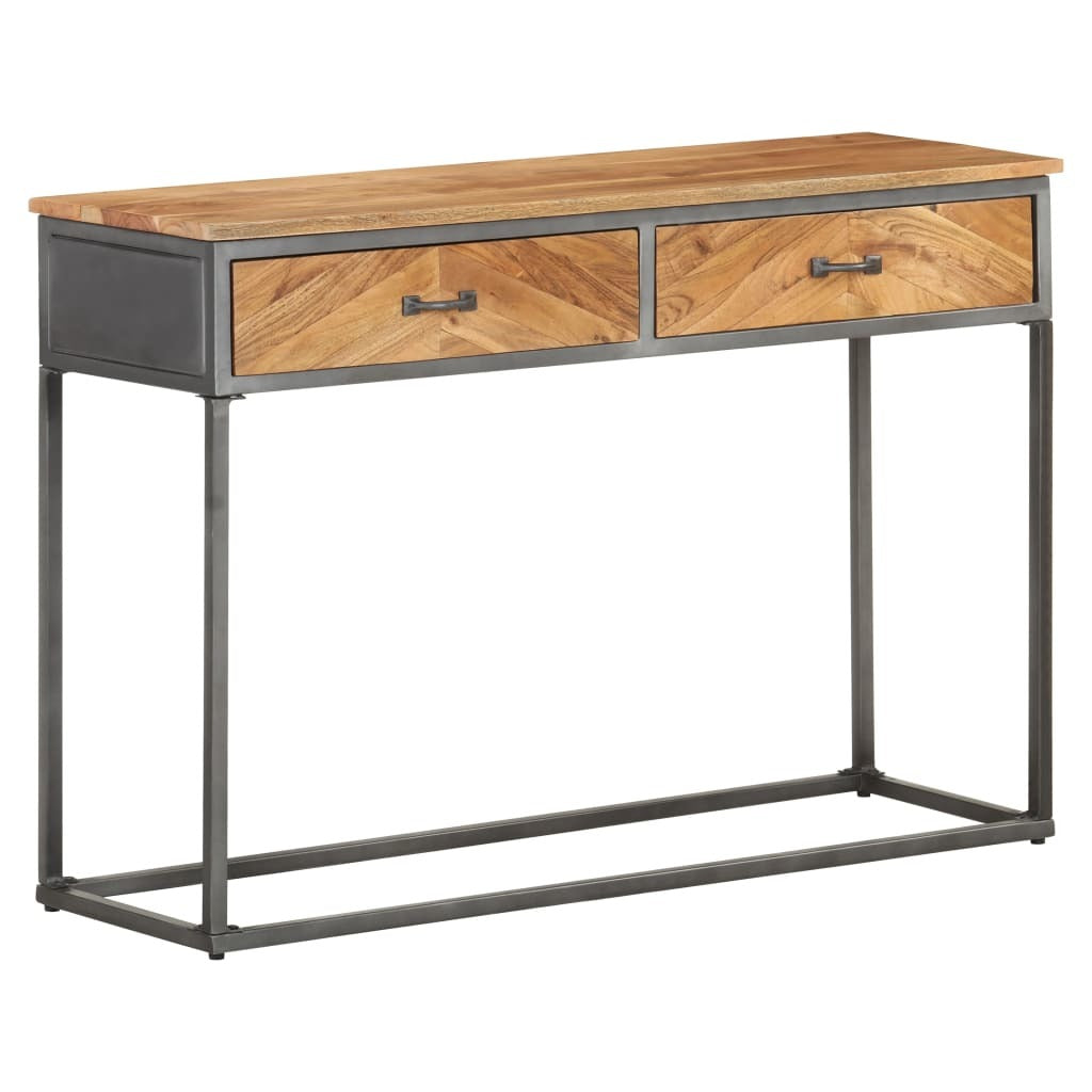 Console Table 43.3"x13.8"x29.5" Solid Acacia Wood