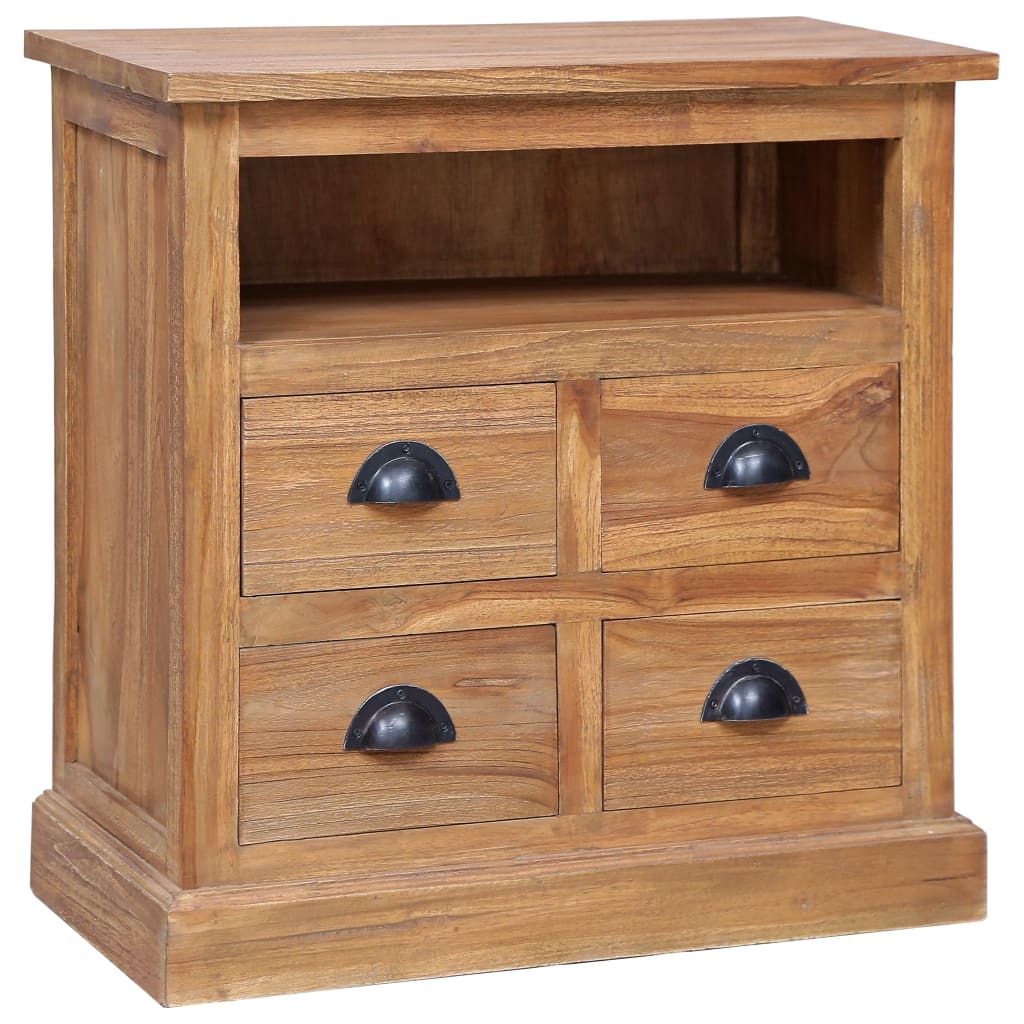Side Cabinet 23.6"x11.8"x23.6" Solid Teak