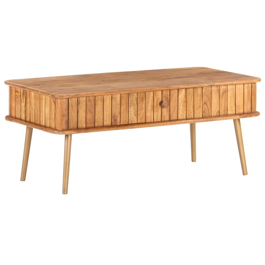 Coffee Table 39.4"x19.7"x15.7" Solid Acacia Wood