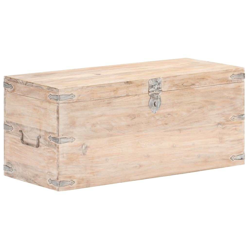 Chest 35.4"x15.7"x15.7" Solid Acacia Wood