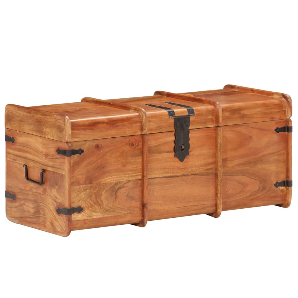 Storage Chest 35.4"x15.7"x15.7" Solid Acacia Wood