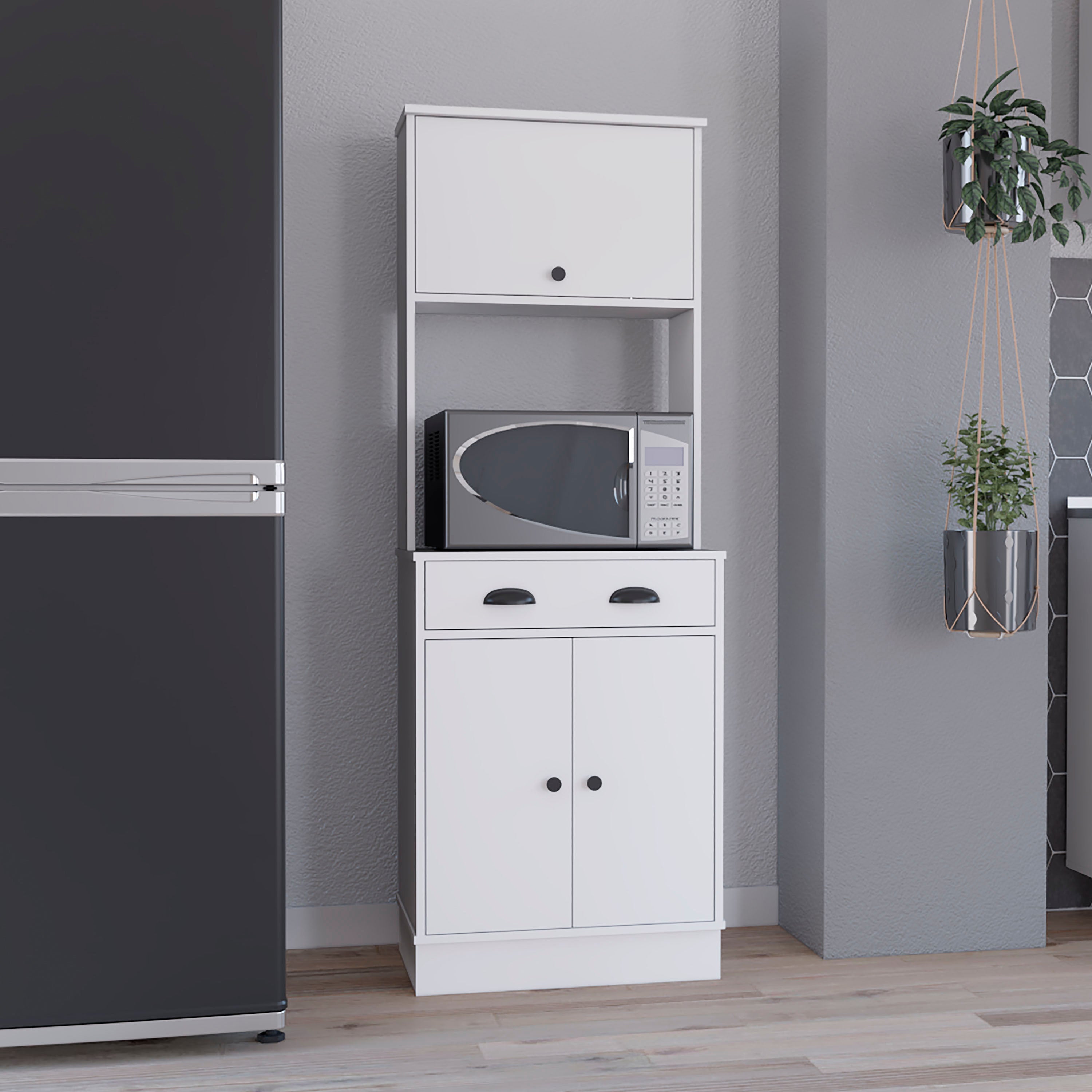 Addison White 2-Cabinet Kitchen Pantry