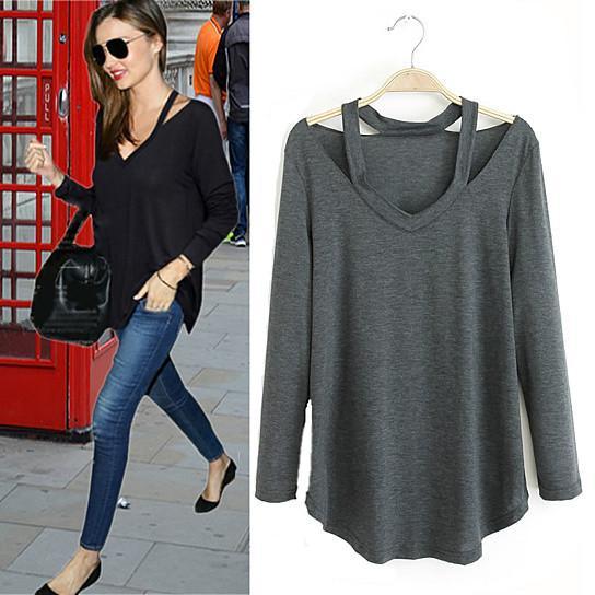 Cut Out To Lounge Top Easy Wear Long Sleeves In 6 Colors