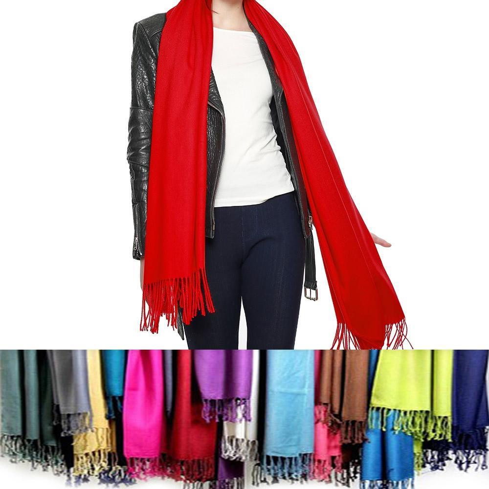 Privilege Pashmina Shawls With Fringe Benefits