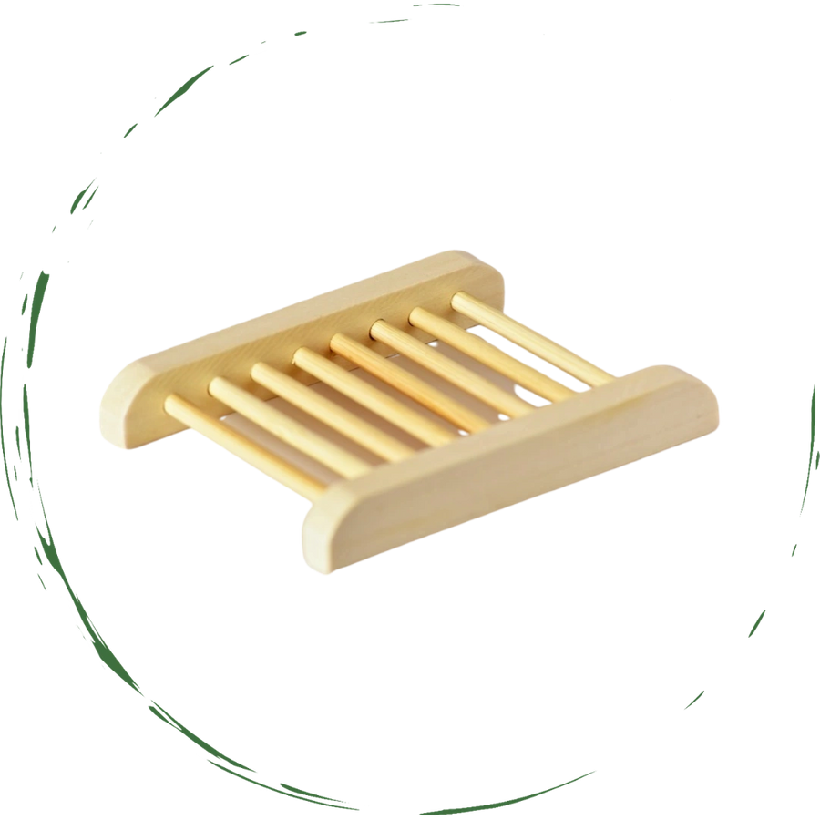 Natural Bamboo Soap Bar Dish. Eco-Friendly