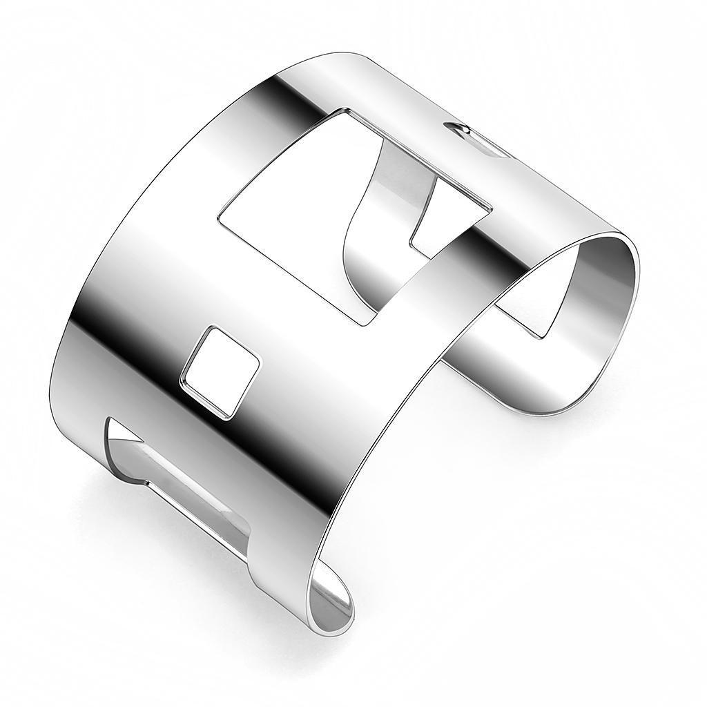 LO482 - Stainless Steel Bangle with No Stone