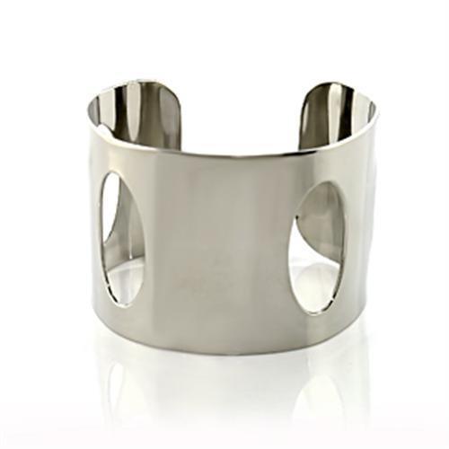 LO484 Stainless Steel Bangle with No Stone in No Stone