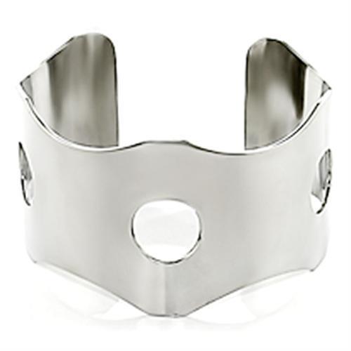 LO615 - Stainless Steel Bangle with No Stone