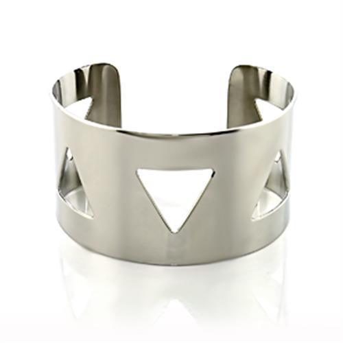 LO480 Stainless Steel Bangle with No Stone in No Stone