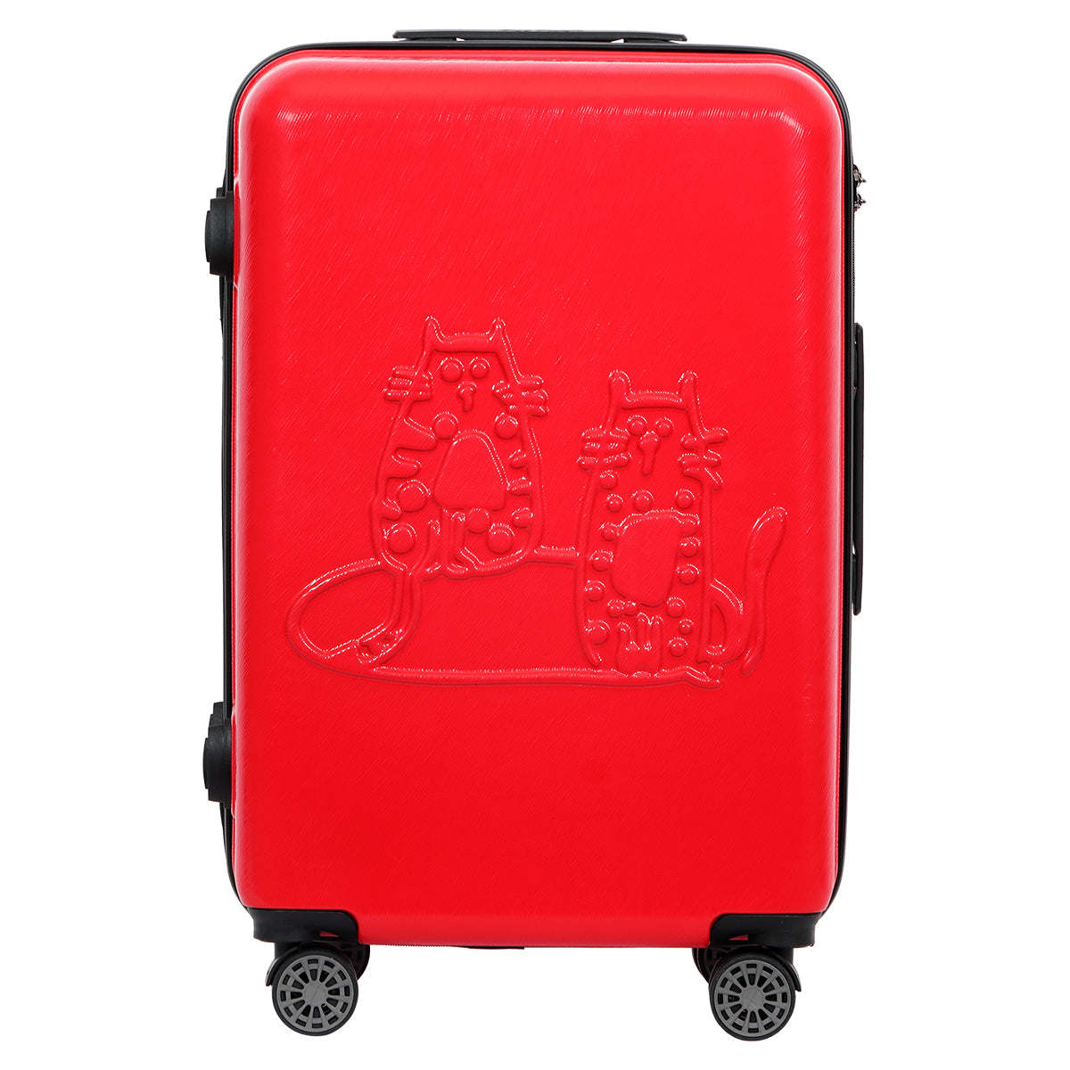 Biggdesign Cats Suitcase Luggage, Red, Medium