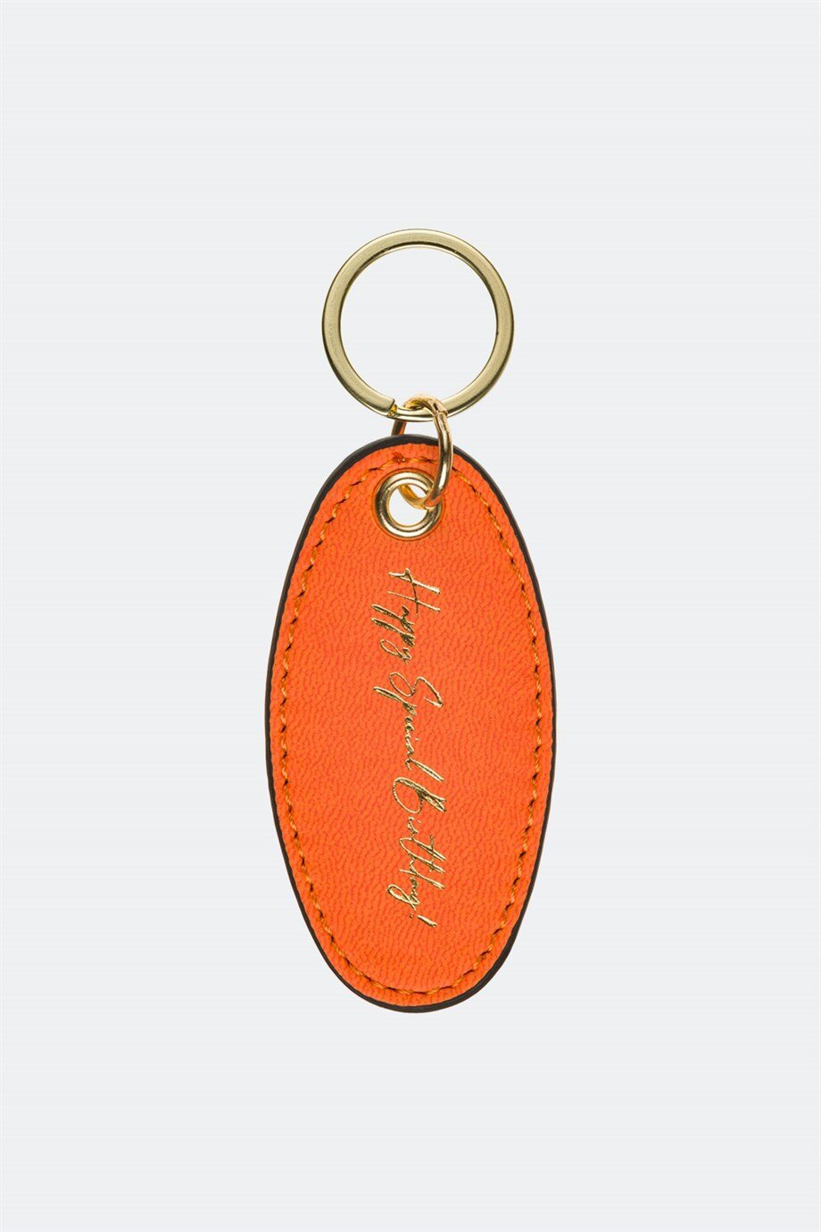 Case Look Orange Metal Keychain 01