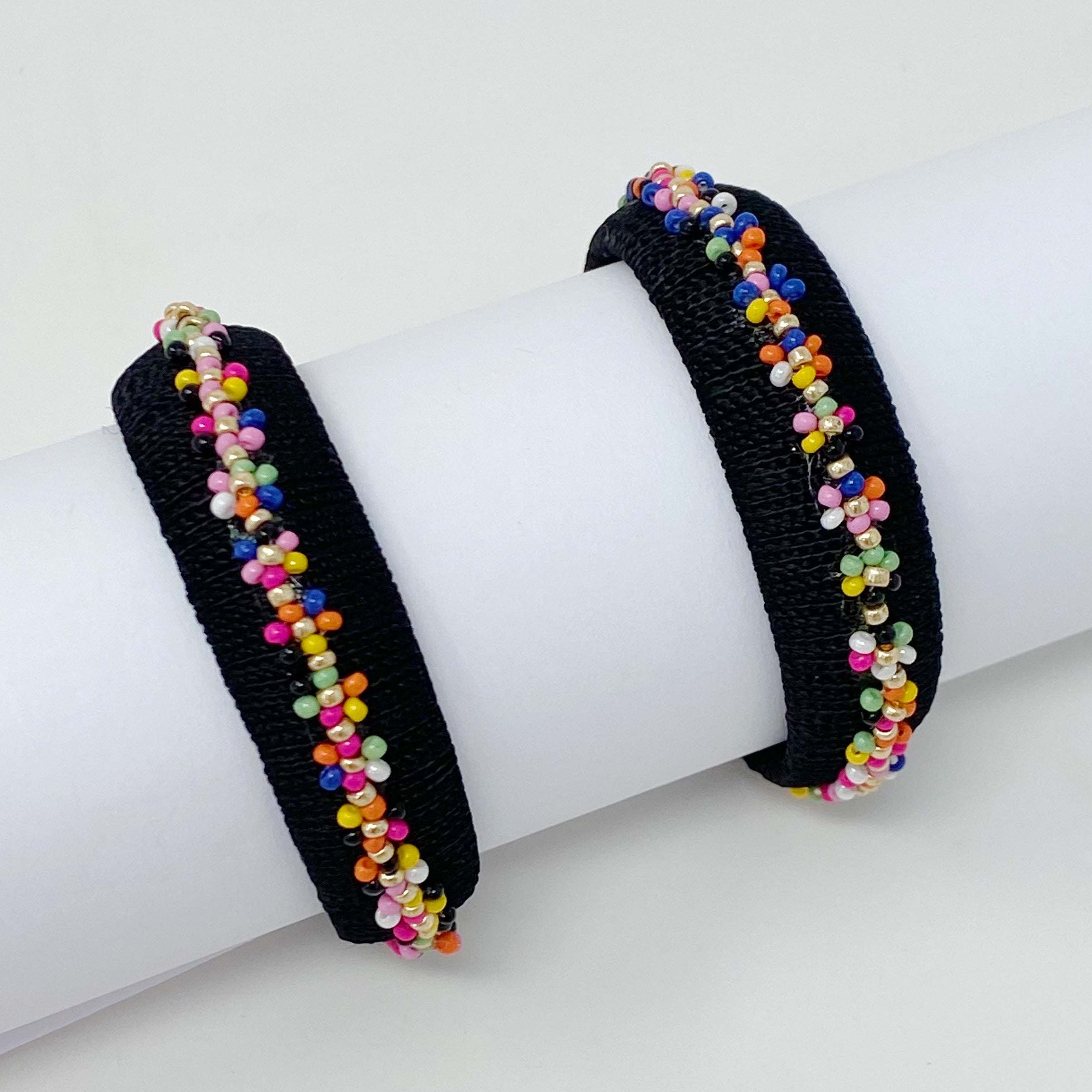 Beaded Hoop Earrings