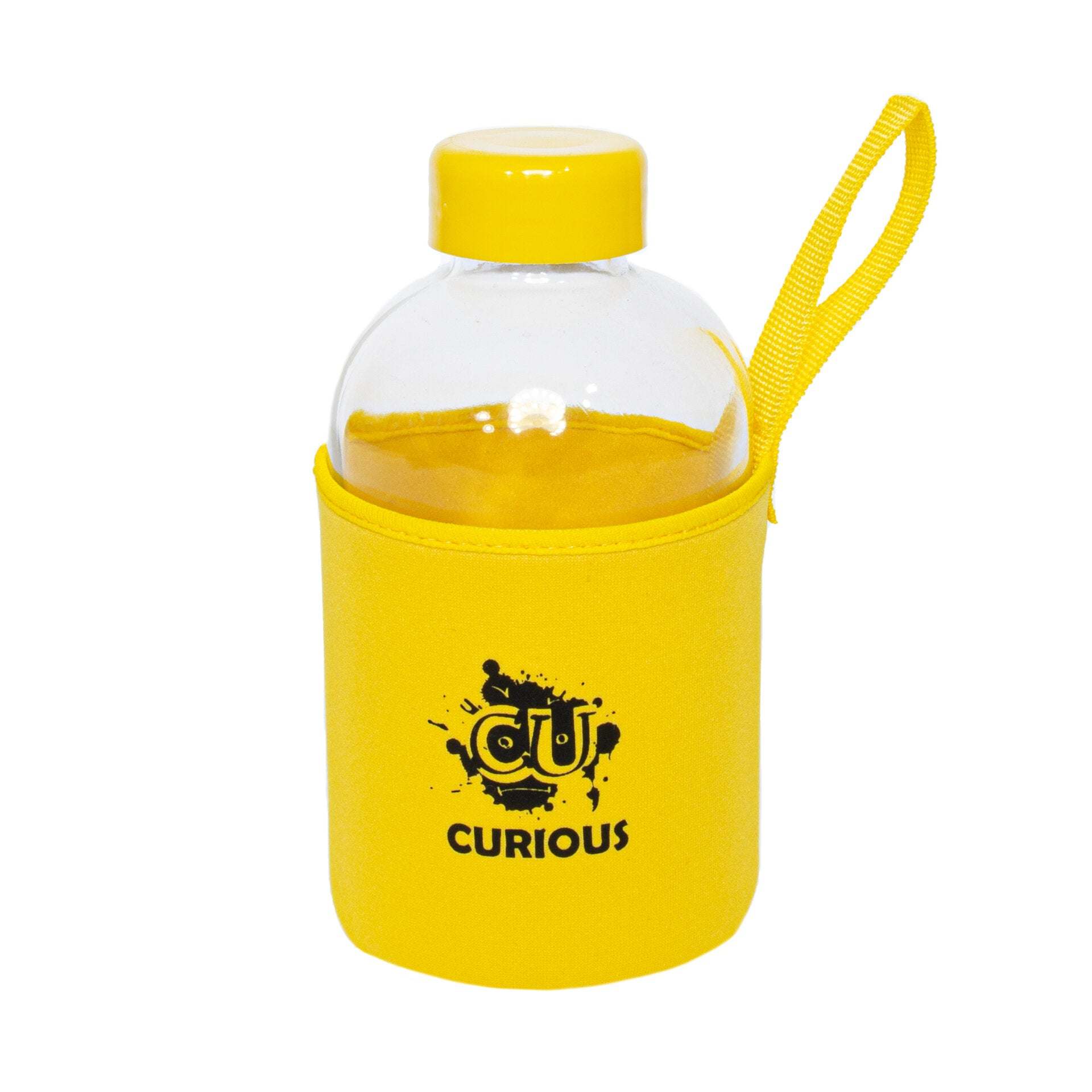 Biggdesign Moods Up Curious Glass Flask with Neoprene Cover 600 ml