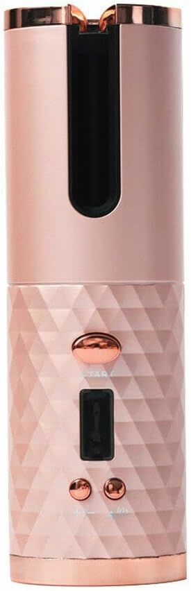 Automatic Curling Iron, Cordless Auto Hair Curler, Ceramic Rotating Hair Curler with 6 Temps & Timers, Portable Rechargeable Curling Wand, Auto Shut-Off, Fast Heating Iron for Styling Wadn