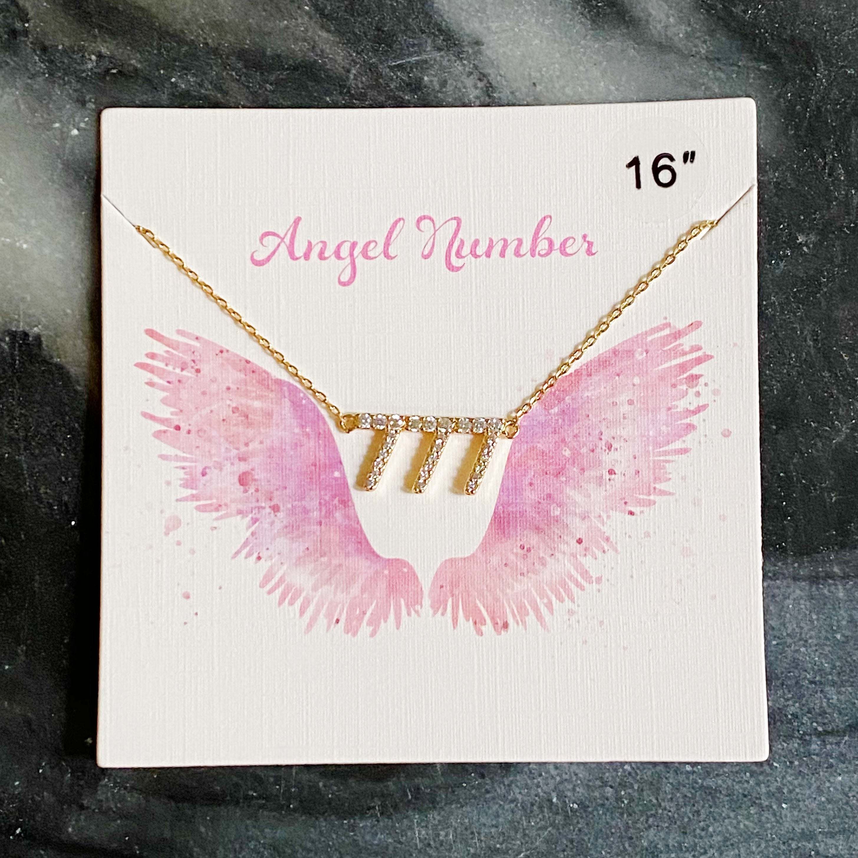 Dainty Angel Number Necklace