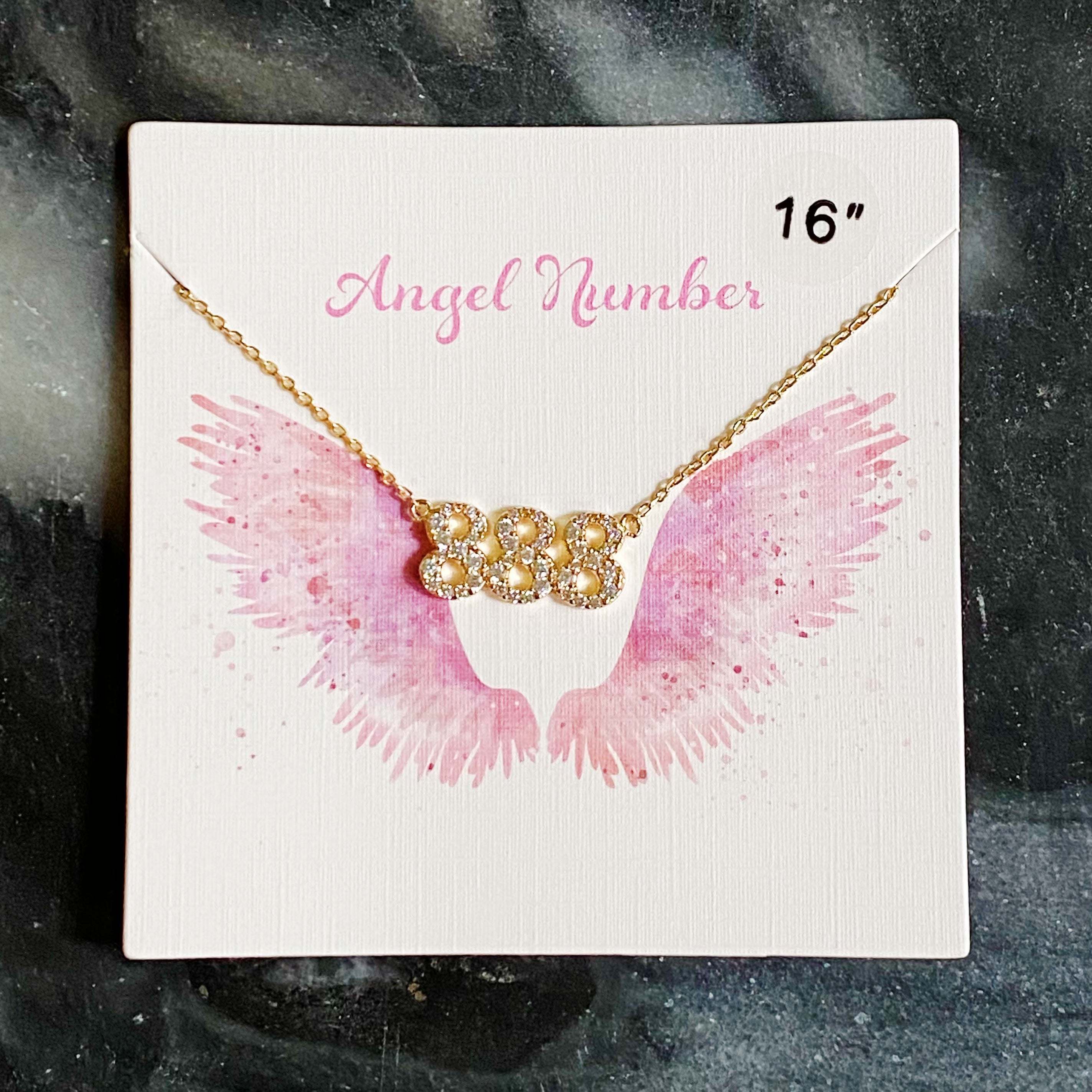 Dainty Angel Number Necklace