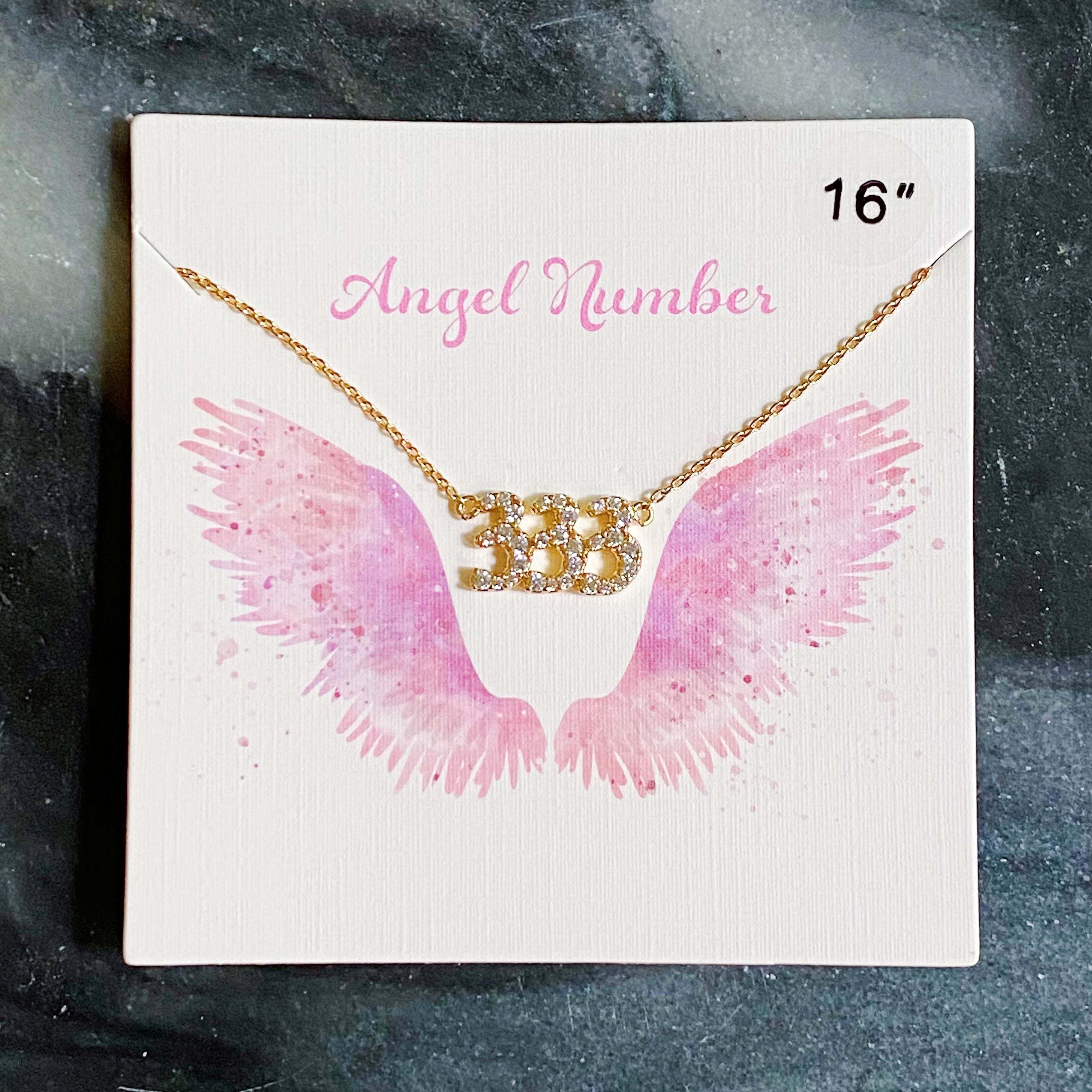 Dainty Angel Number Necklace