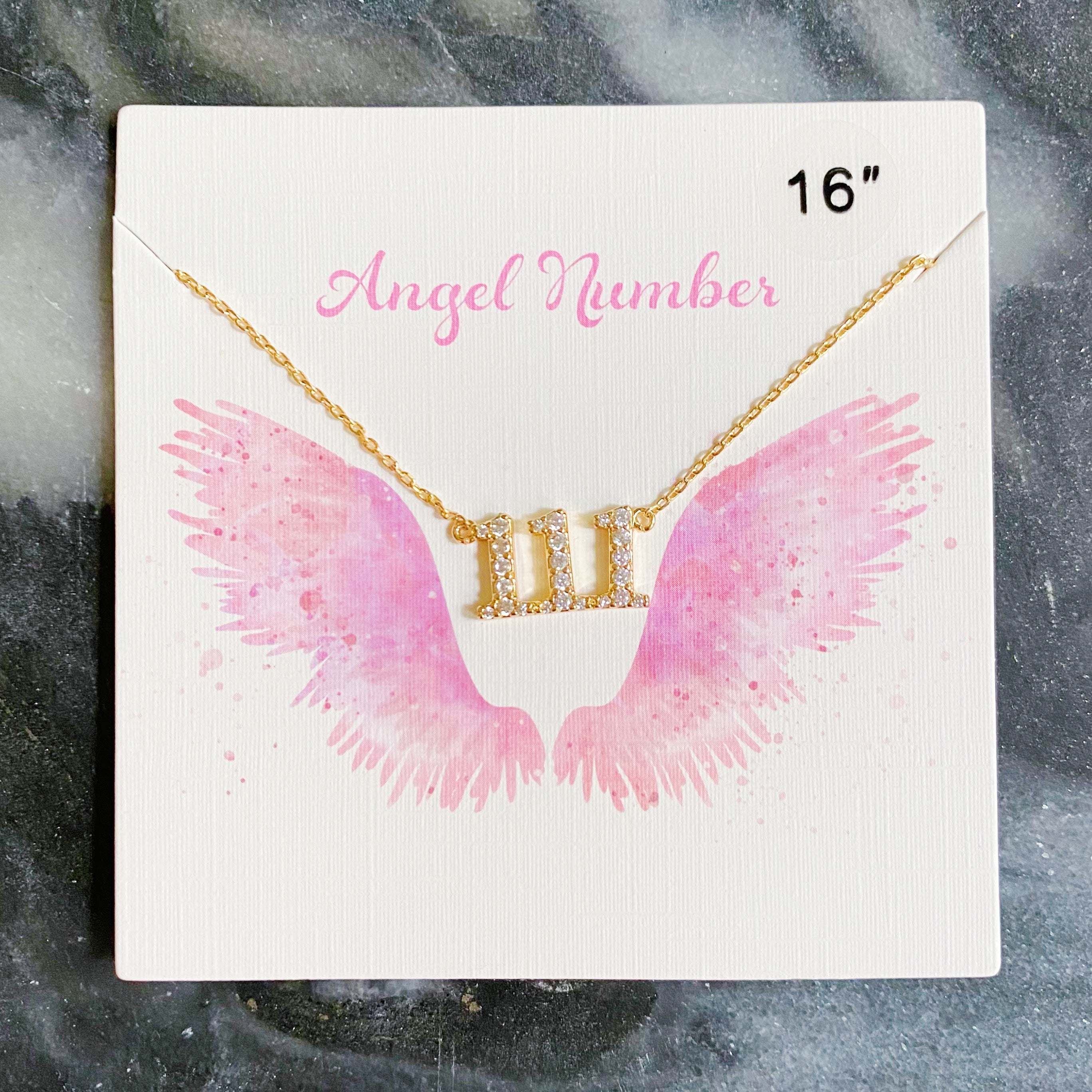 Dainty Angel Number Necklace