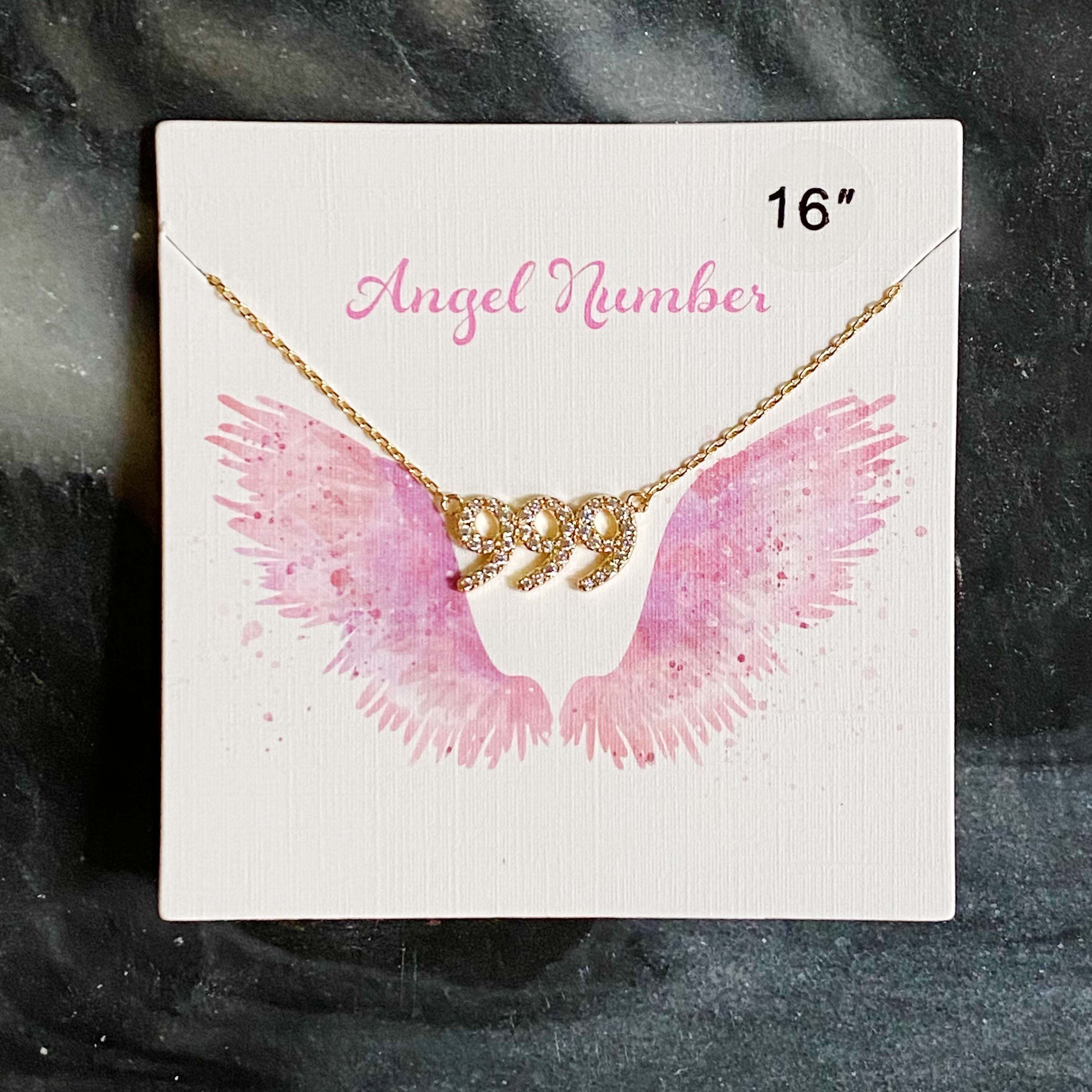 Dainty Angel Number Necklace