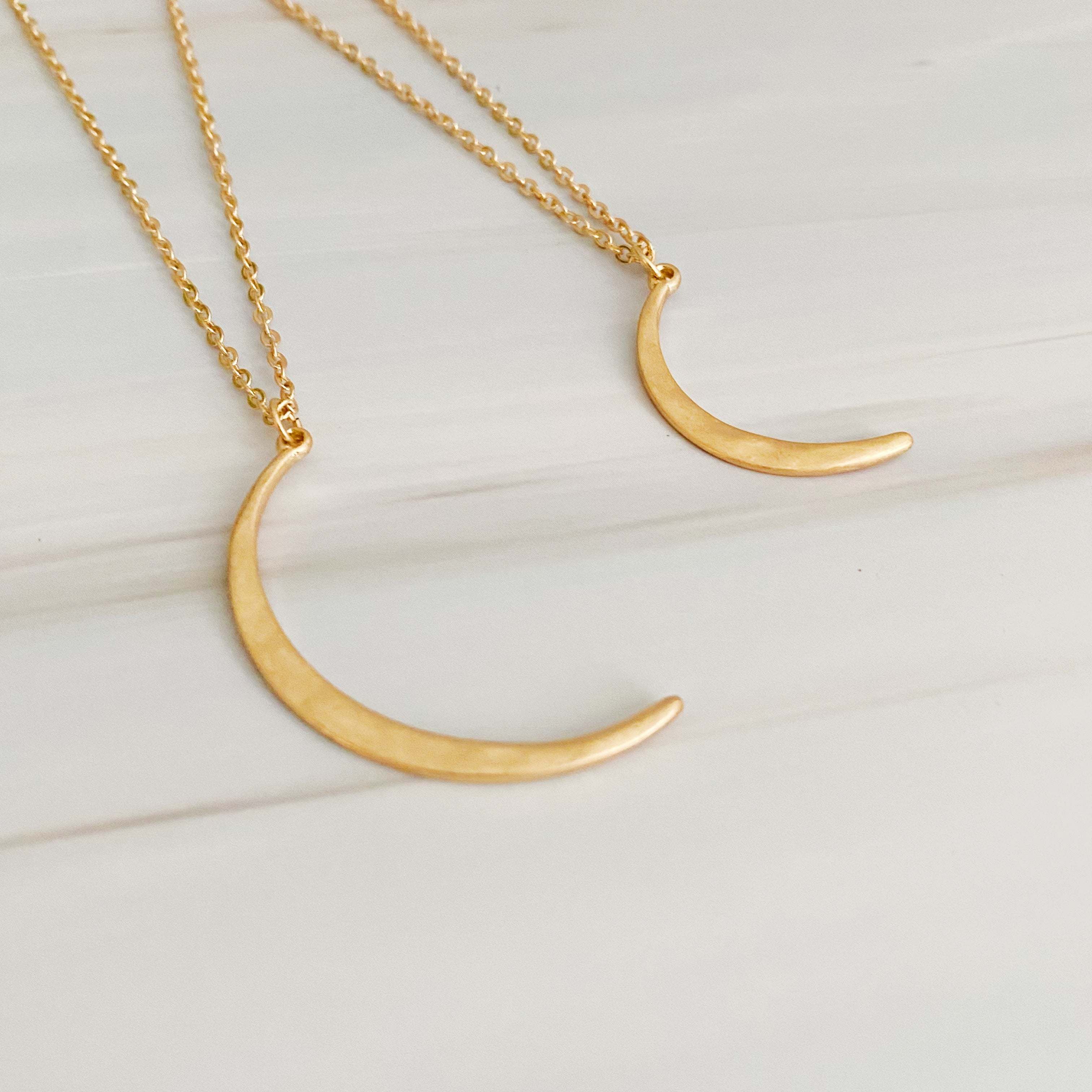 Crescent Duo Necklace Set Of 2