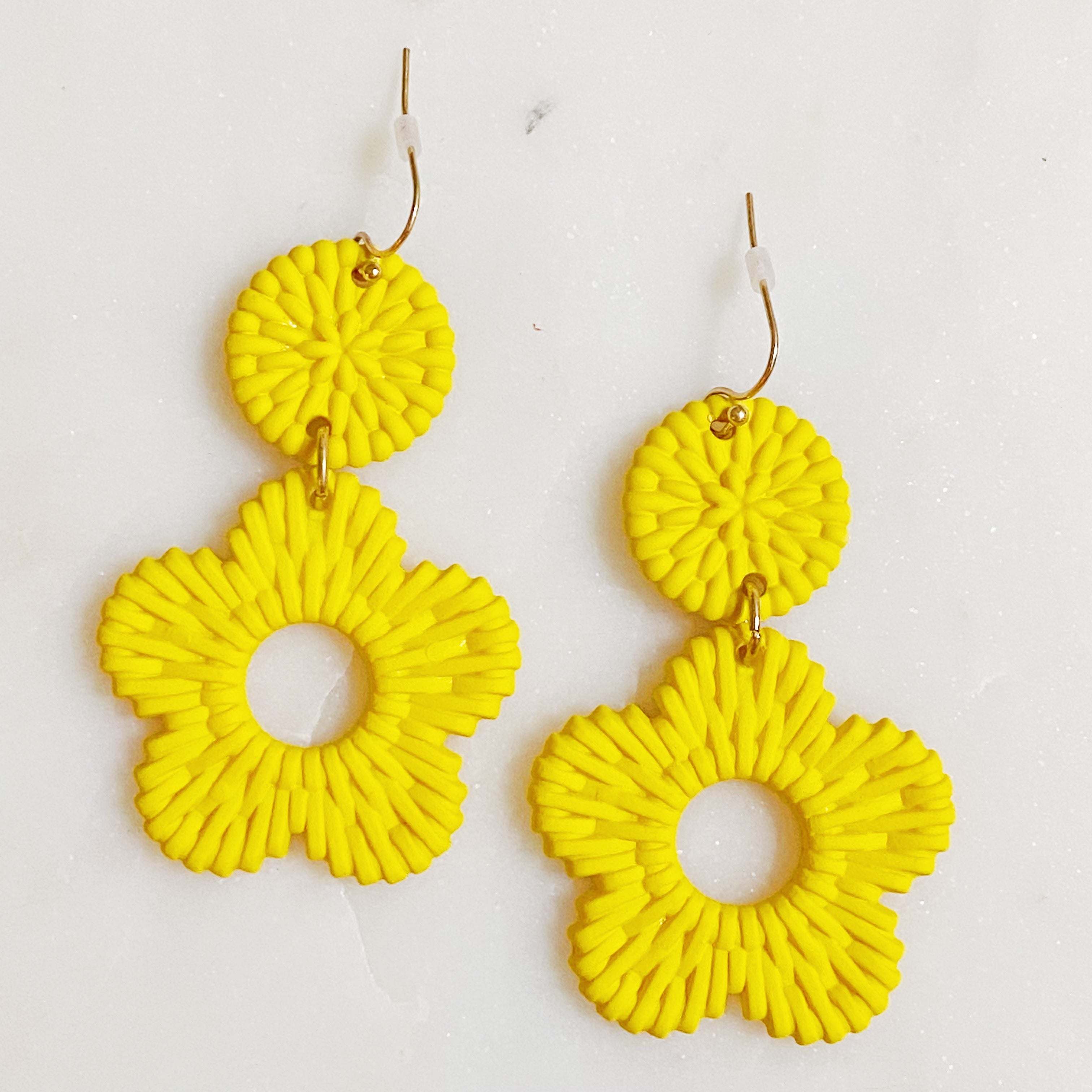 Daisy Drop Game Day Earrings