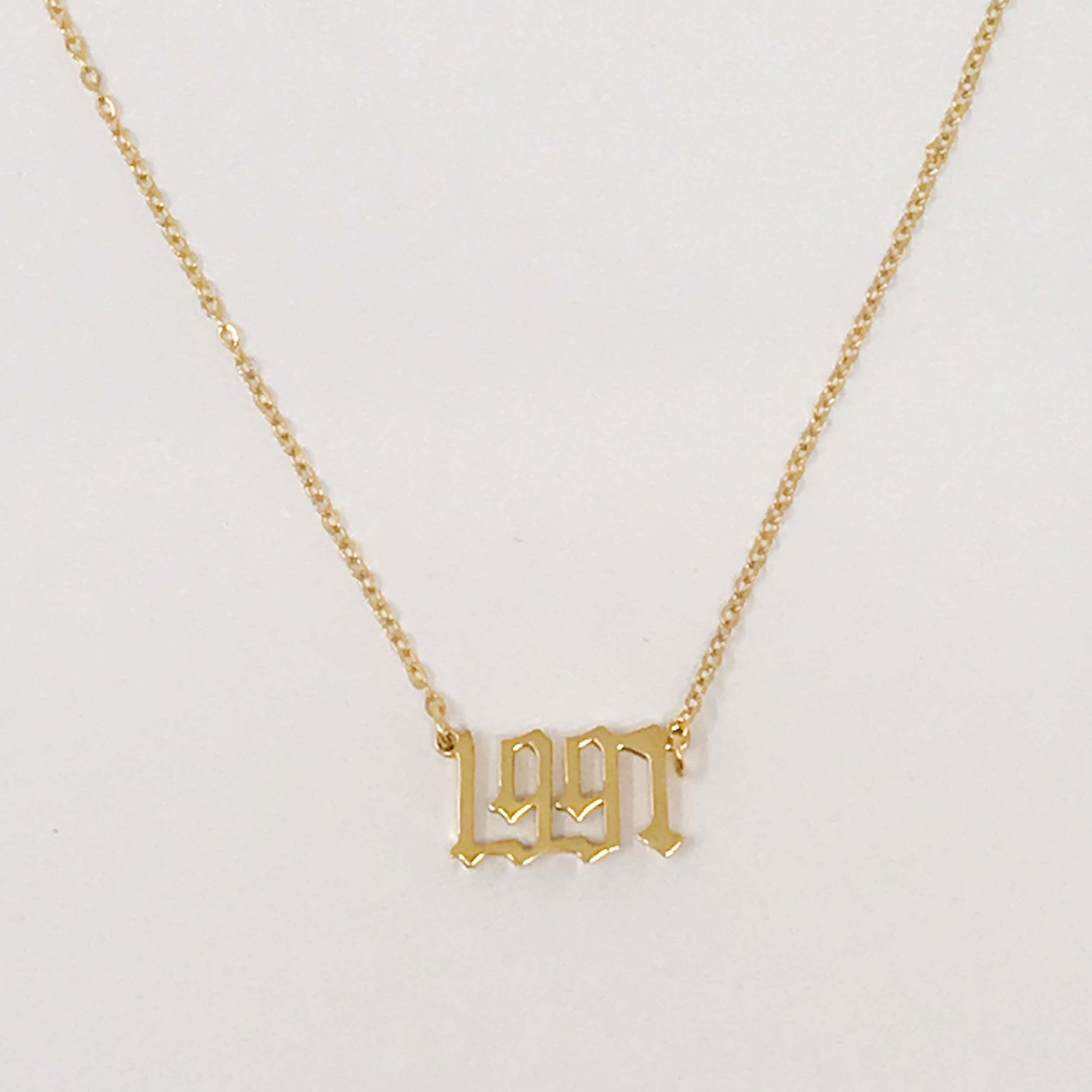Birth Year Necklace
