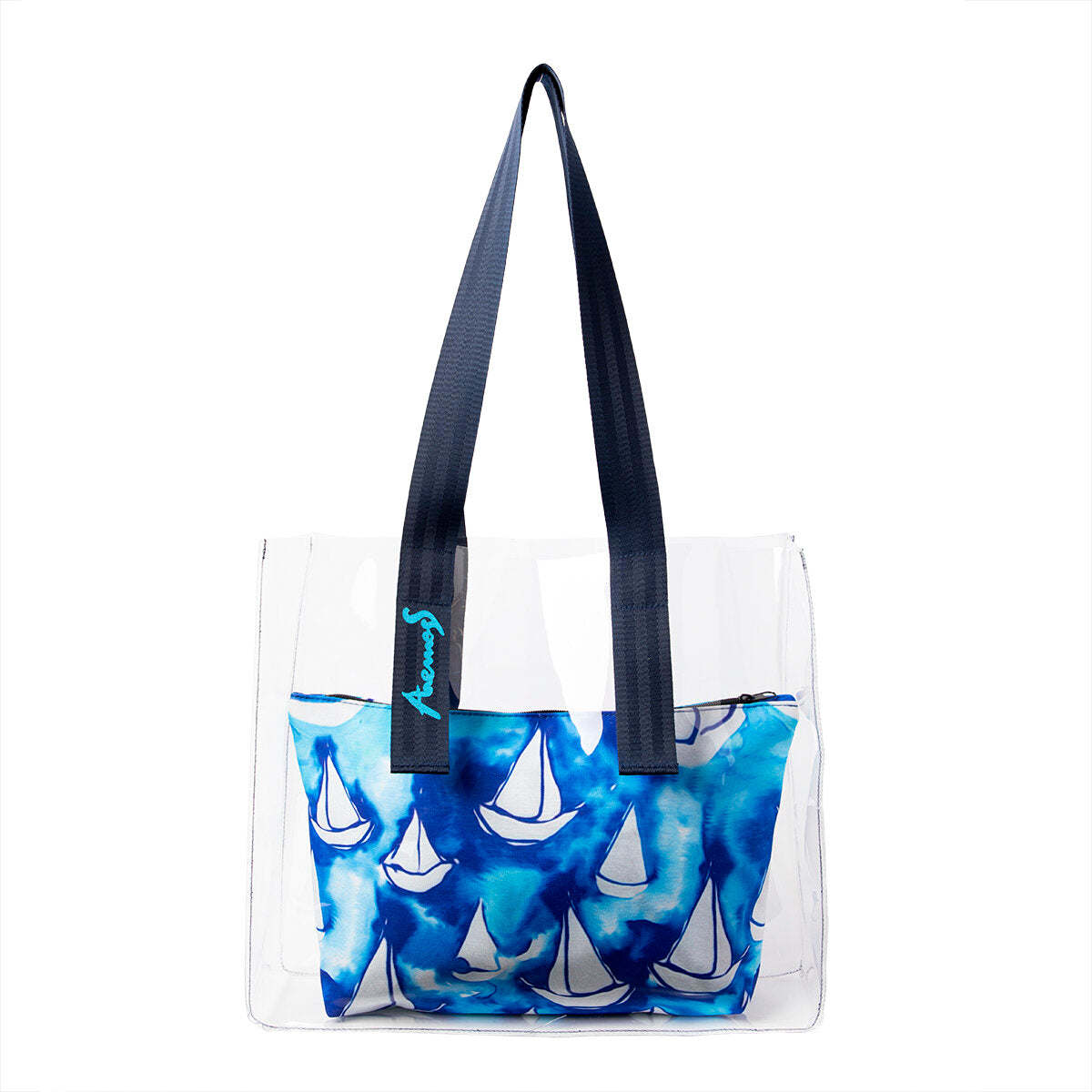 Anemoss Sailboat Transparent Shopping and Beach Bag