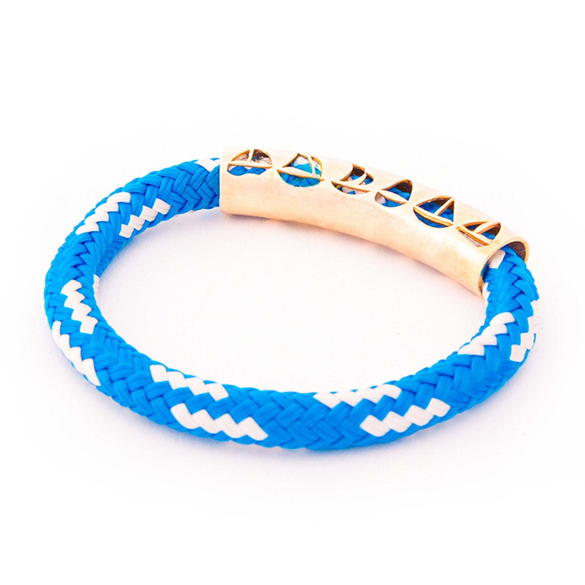 AnemosS Sail Detailed Rope Bracelet - Blue