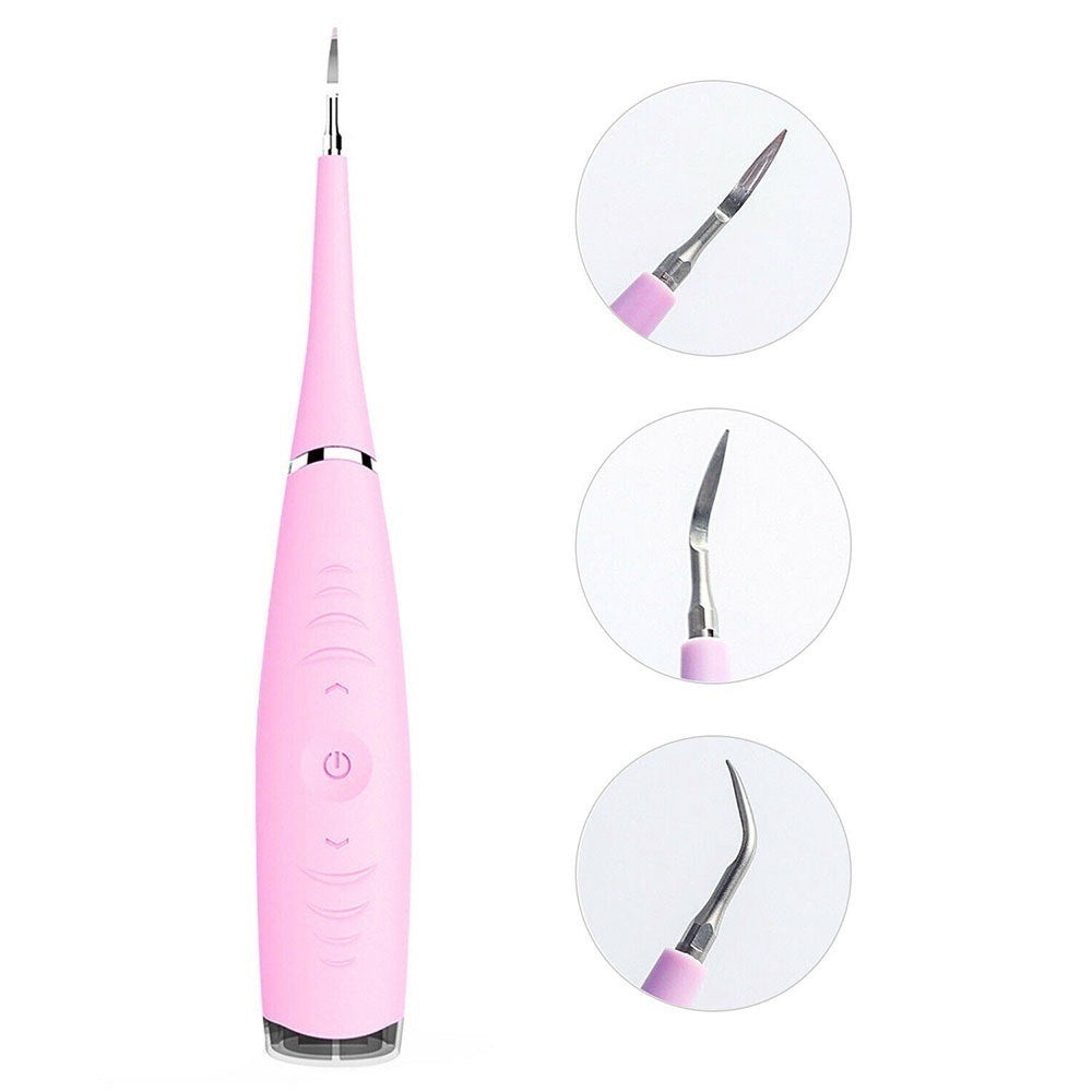 Electric Dental Calculus Remover Teeth Cleaner Teeth Cleaning Kit Rechargeable Teeth Cleaning Tools Kit Household Tartar Scraper Tartar Remove