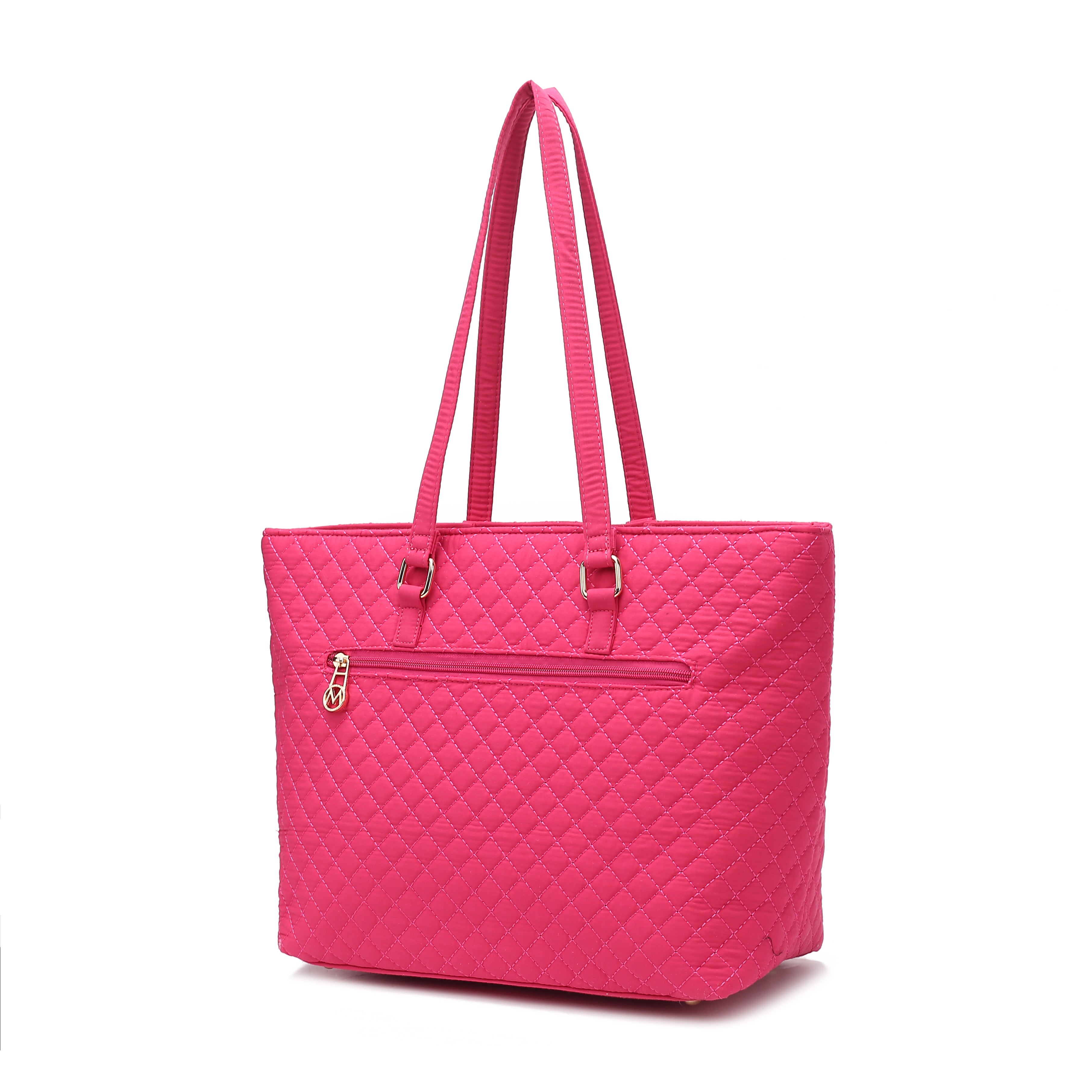 Hallie Solid Quilted Cotton Women Tote Bag