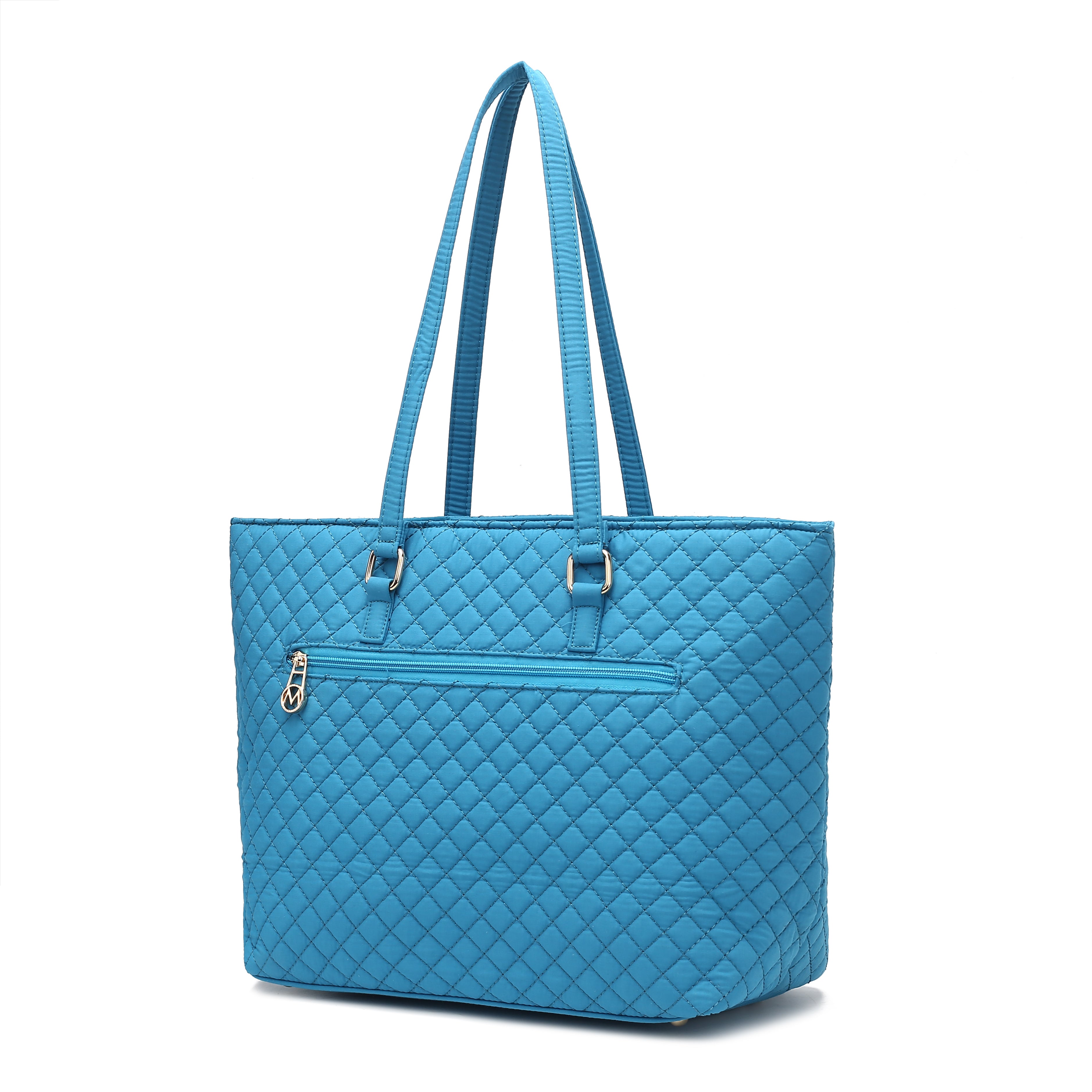 Hallie Solid Quilted Cotton Women Tote Bag