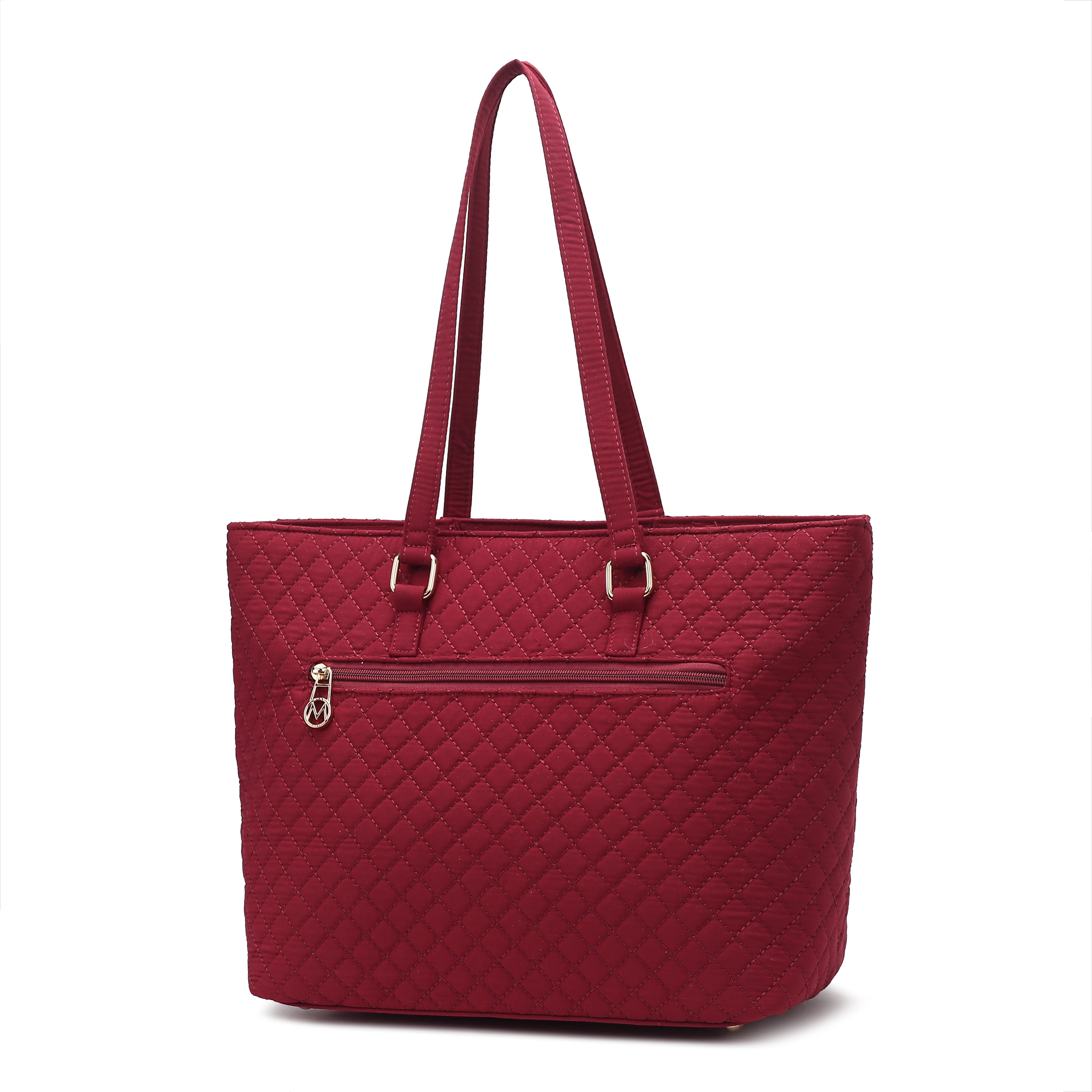 Hallie Solid Quilted Cotton Women Tote Bag