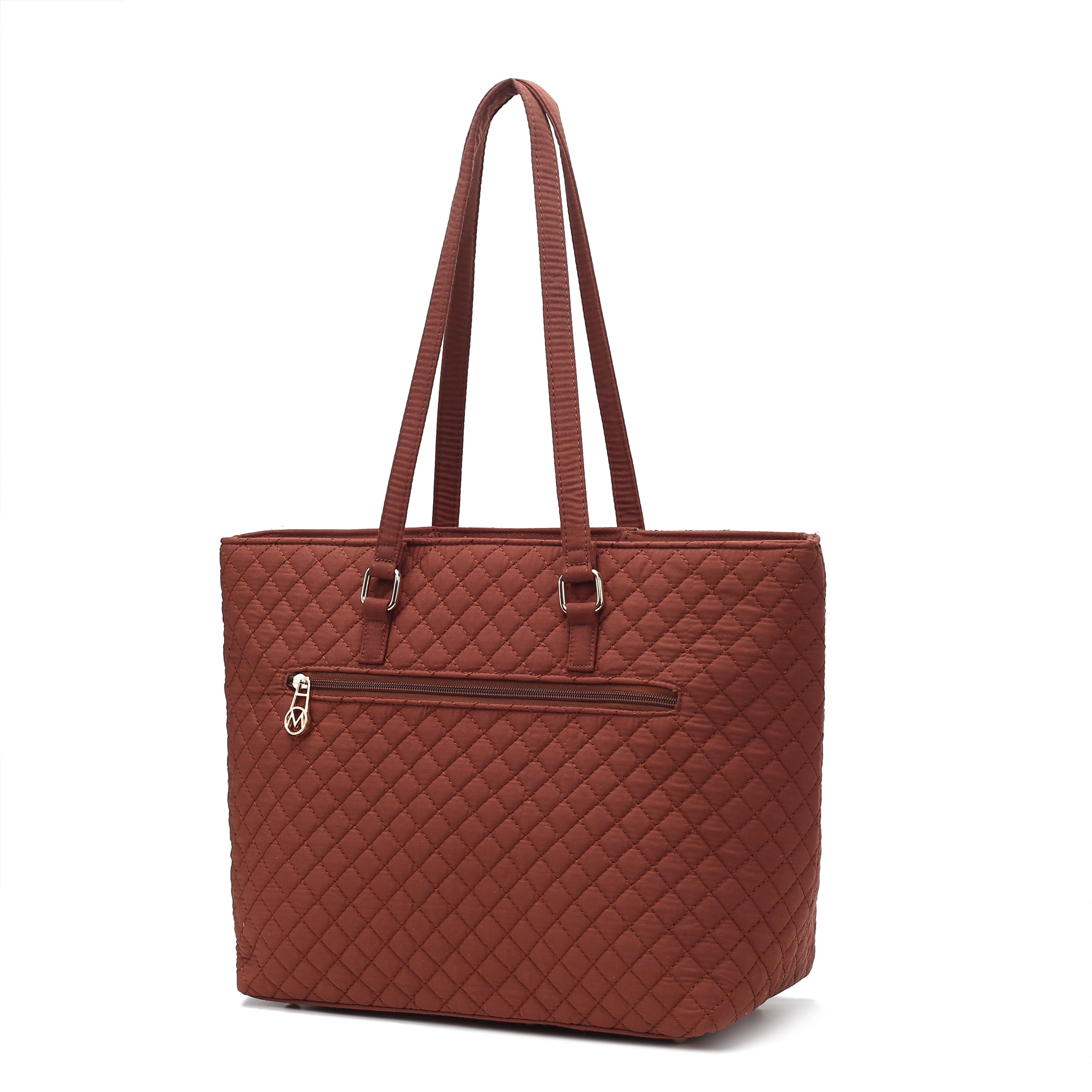 Hallie Solid Quilted Cotton Women Tote Bag