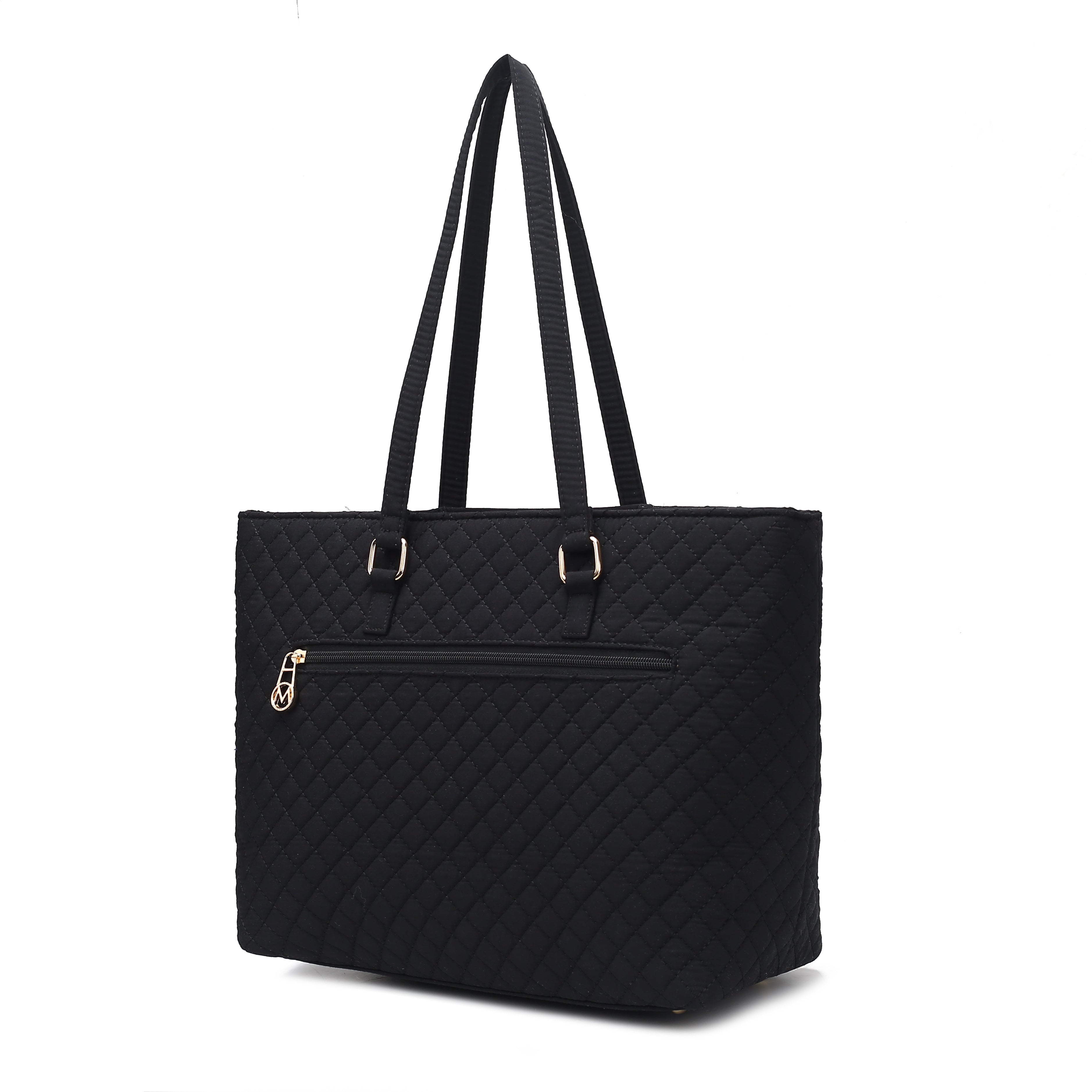 Hallie Solid Quilted Cotton Women Tote Bag