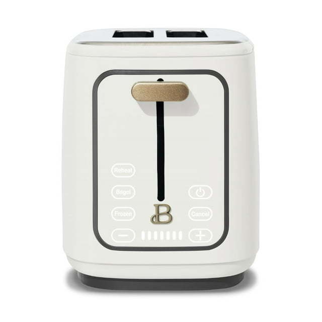 2 Slice Toaster with Touch-Activated Display, Black Sesame by Drew Barrymore