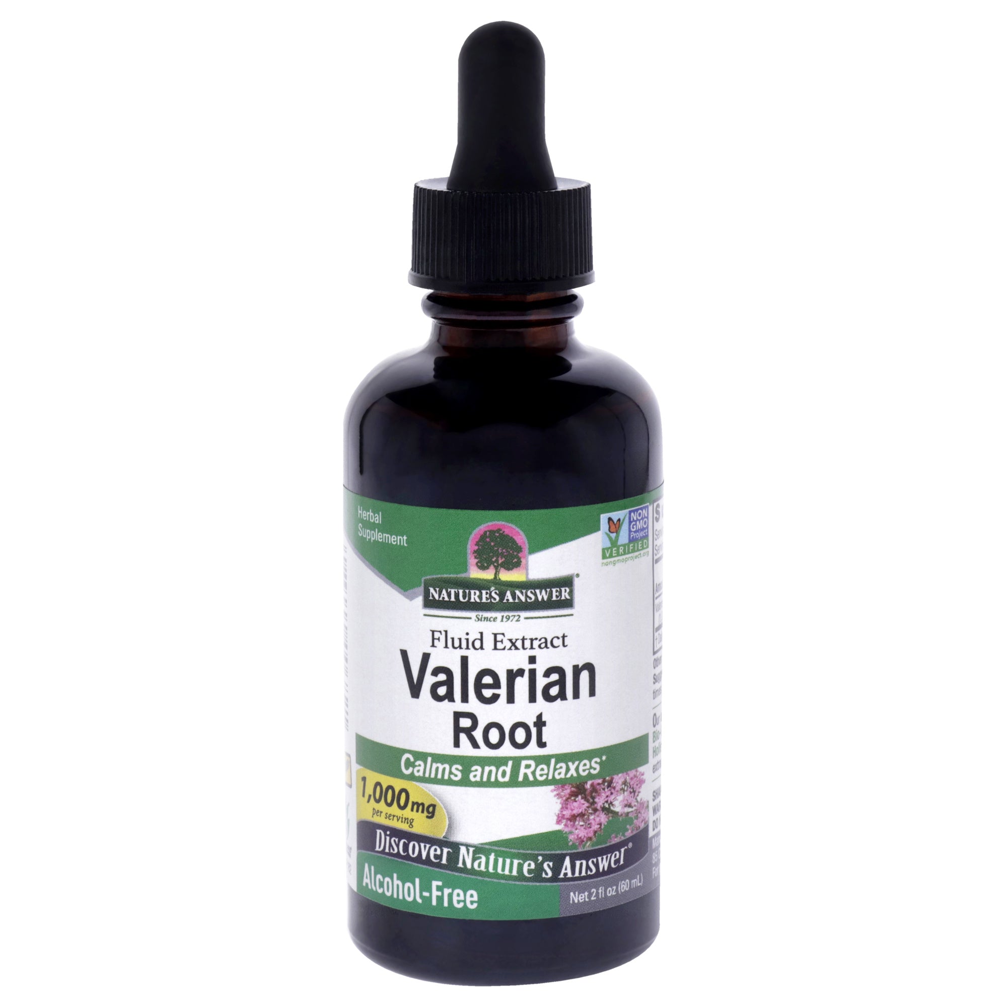 Valerian Root Extract AF - 1000 mg by Natures Answer for Unisex - 2 oz Dietary Supplement