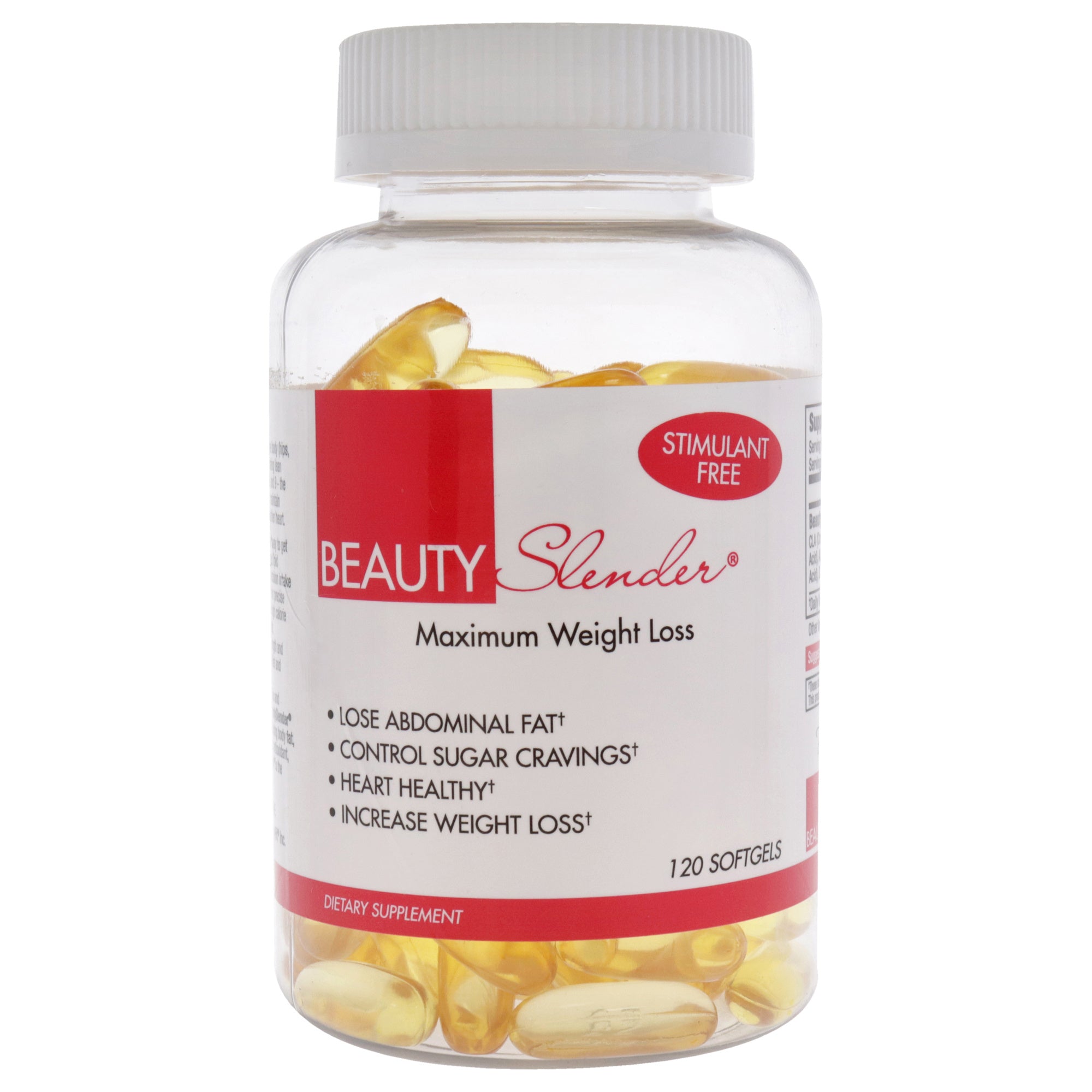 BeautySlender Maximum Weight Loss Softgels by BeautyFit for Women - 120 Count Dietary Supplement