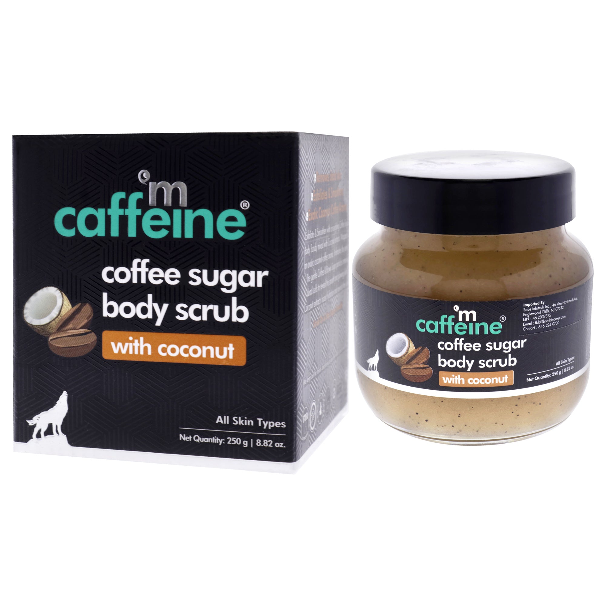 Coffee Sugar Body Scrub - Coconut - All Skin Types by mCaffeine for Unisex - 8.82 oz Scrub