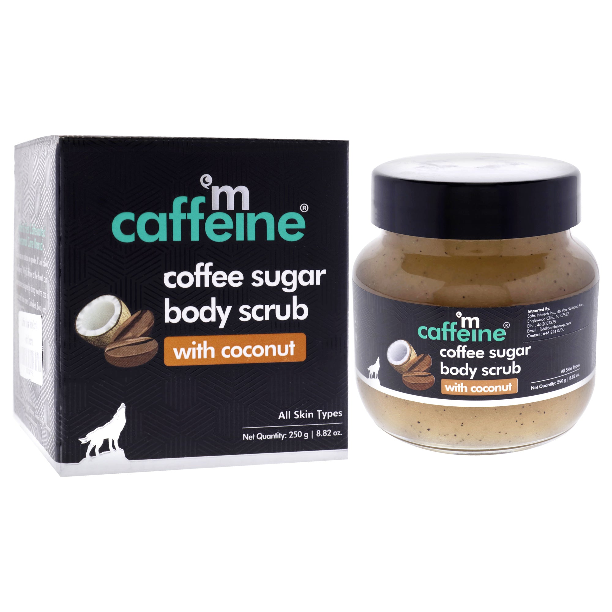 Coffee Sugar Body Scrub - Coconut - All Skin Types by mCaffeine for Unisex - 8.82 oz Scrub