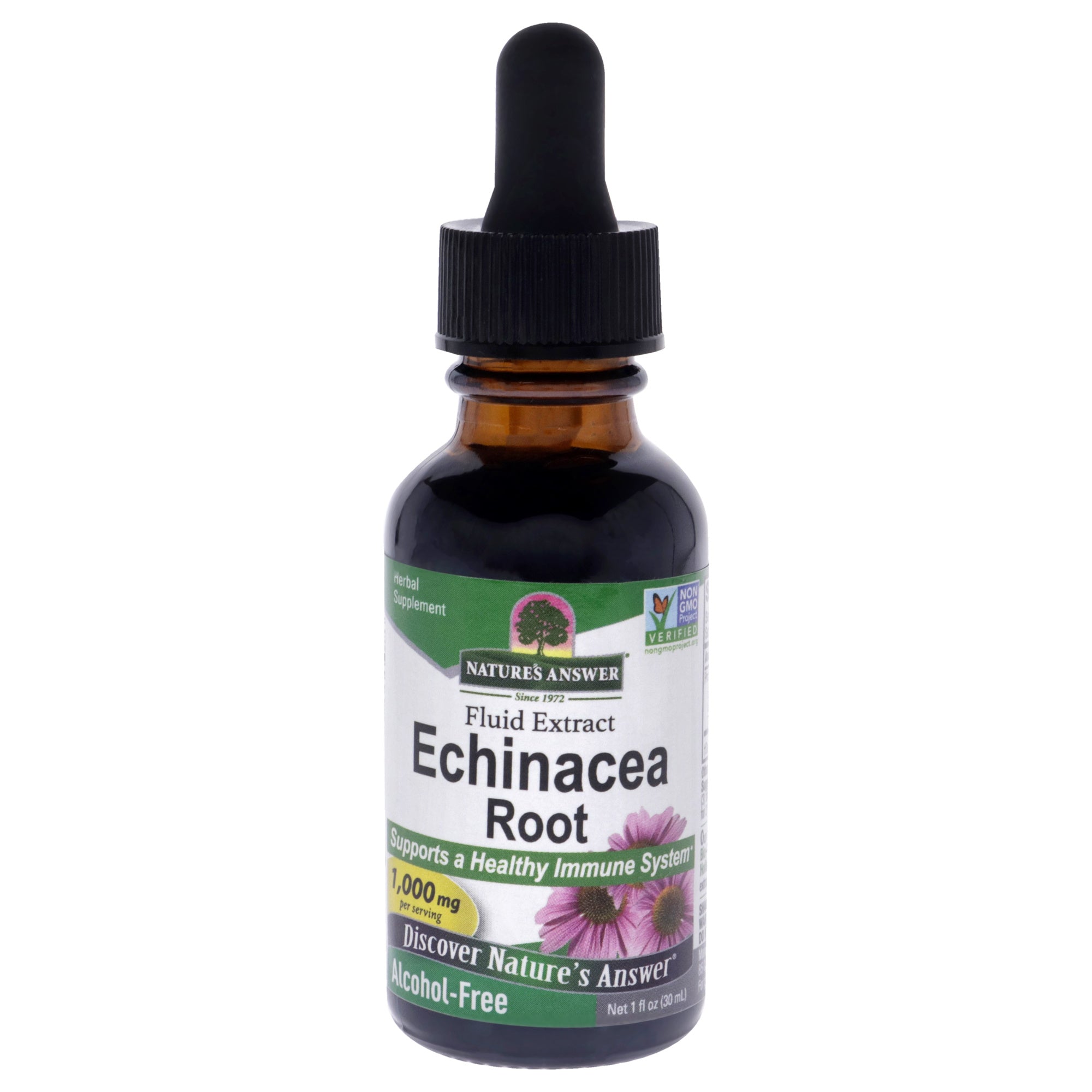 Echinacea Root Extract AF - 1000 mg by Natures Answer for Unisex - 1 oz Dietary Supplement