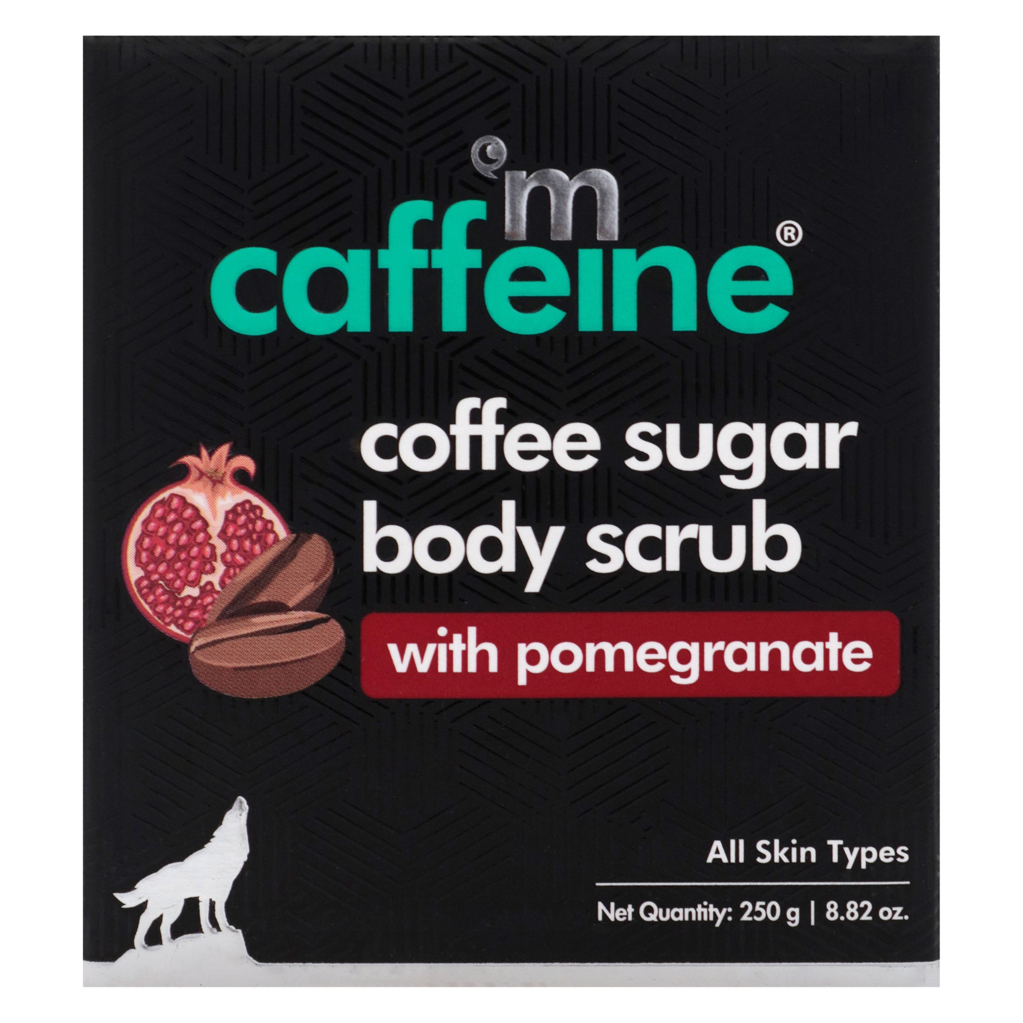 Coffee Sugar Body Scrub - Pomegranate - All Skin Types by mCaffeine for Unisex - 8.82 oz Scrub