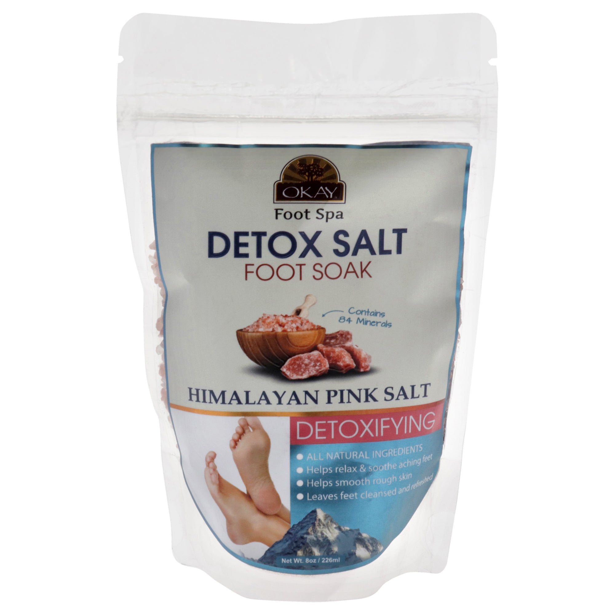 Himalayan Pink Salt by Okay for Unisex - 8 oz Bath Salt